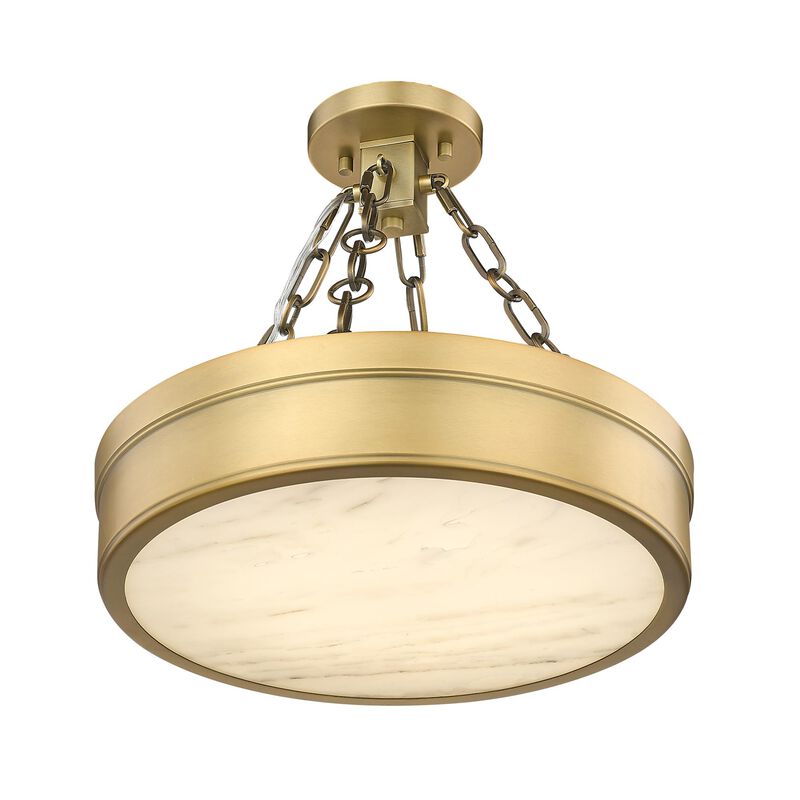 Anders 15 Inch 1 Light LED Semi Flush Mount by Z-Lite