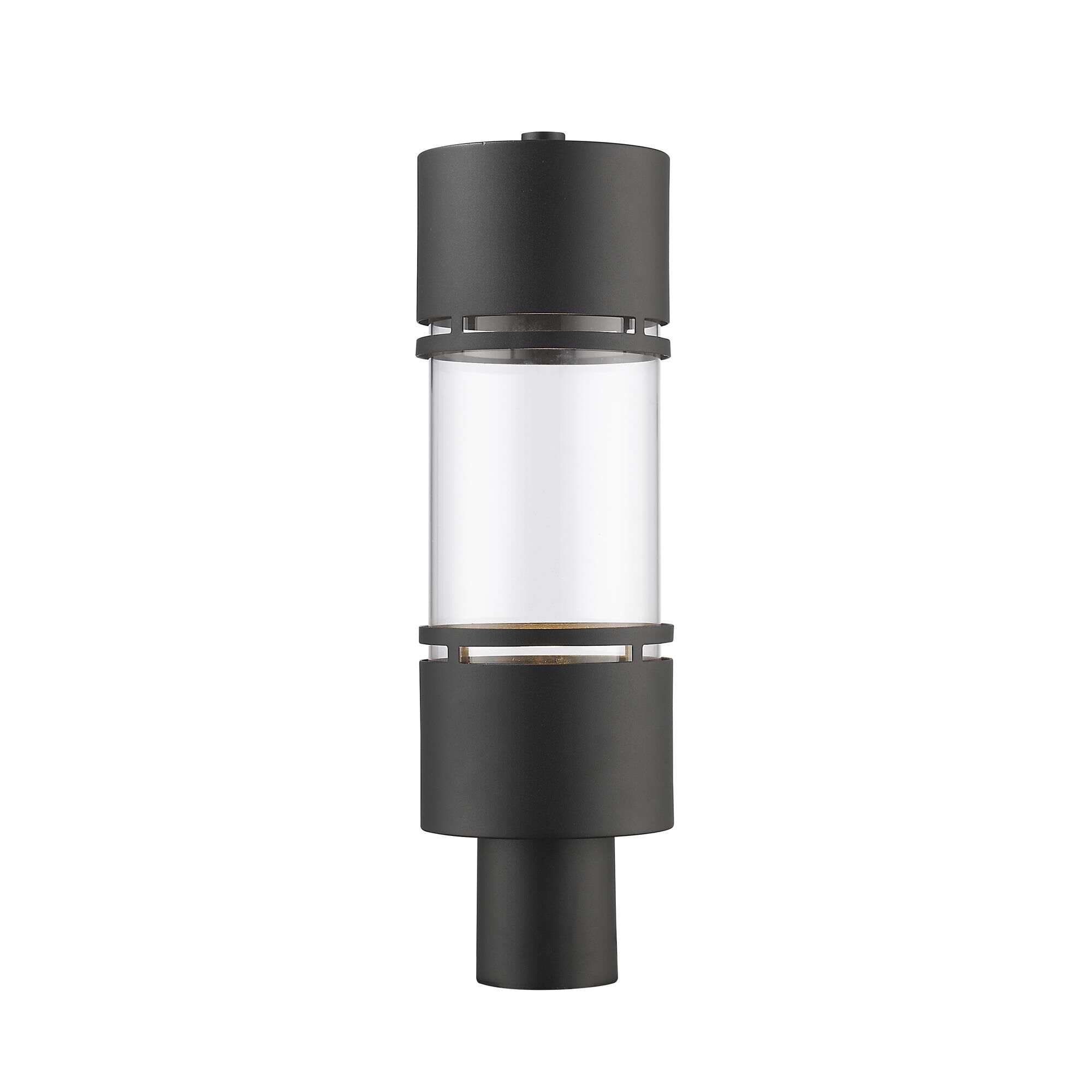 Shown in Black finish and Glass shade