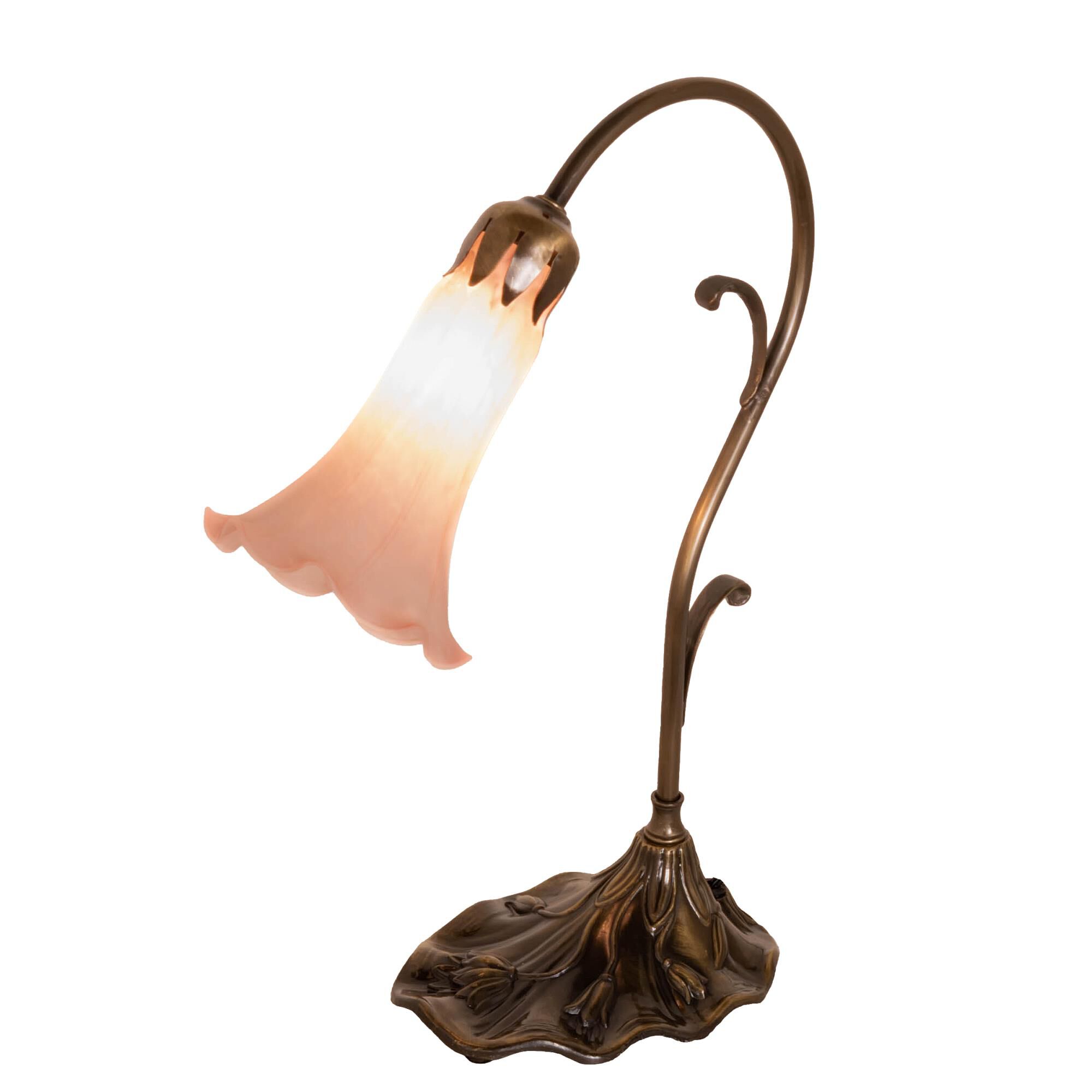 Pink Pond Lily 15 Inch Table Lamp by Meyda Lighting