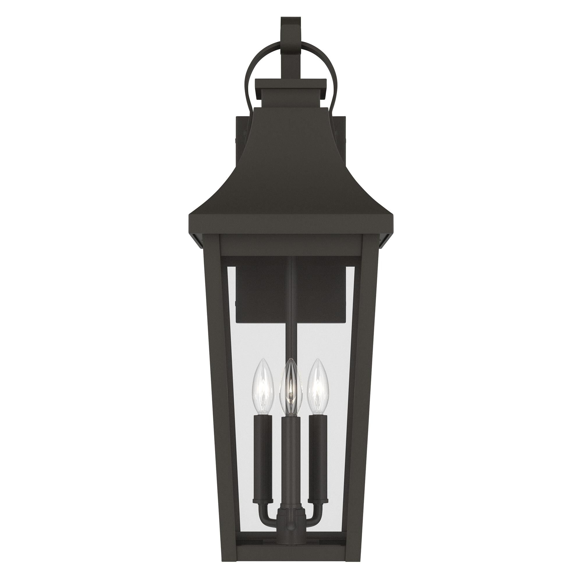 Shown in Olde Bronze finish and Clear glass