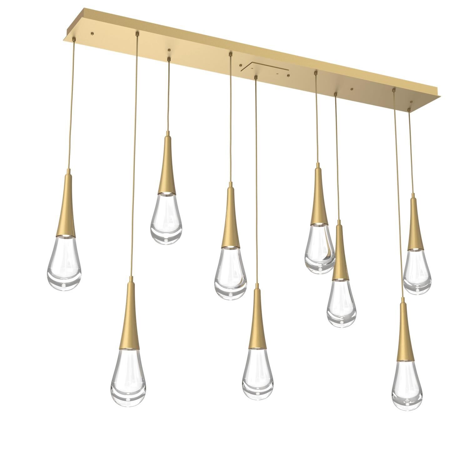 Rain Drop Linear Suspension Light by Hammerton Studio