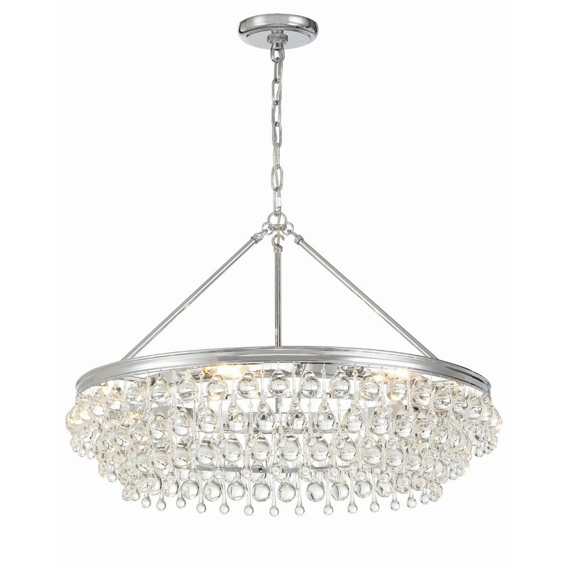 Calypso 30 Inch 6 Light Chandelier by Crystorama