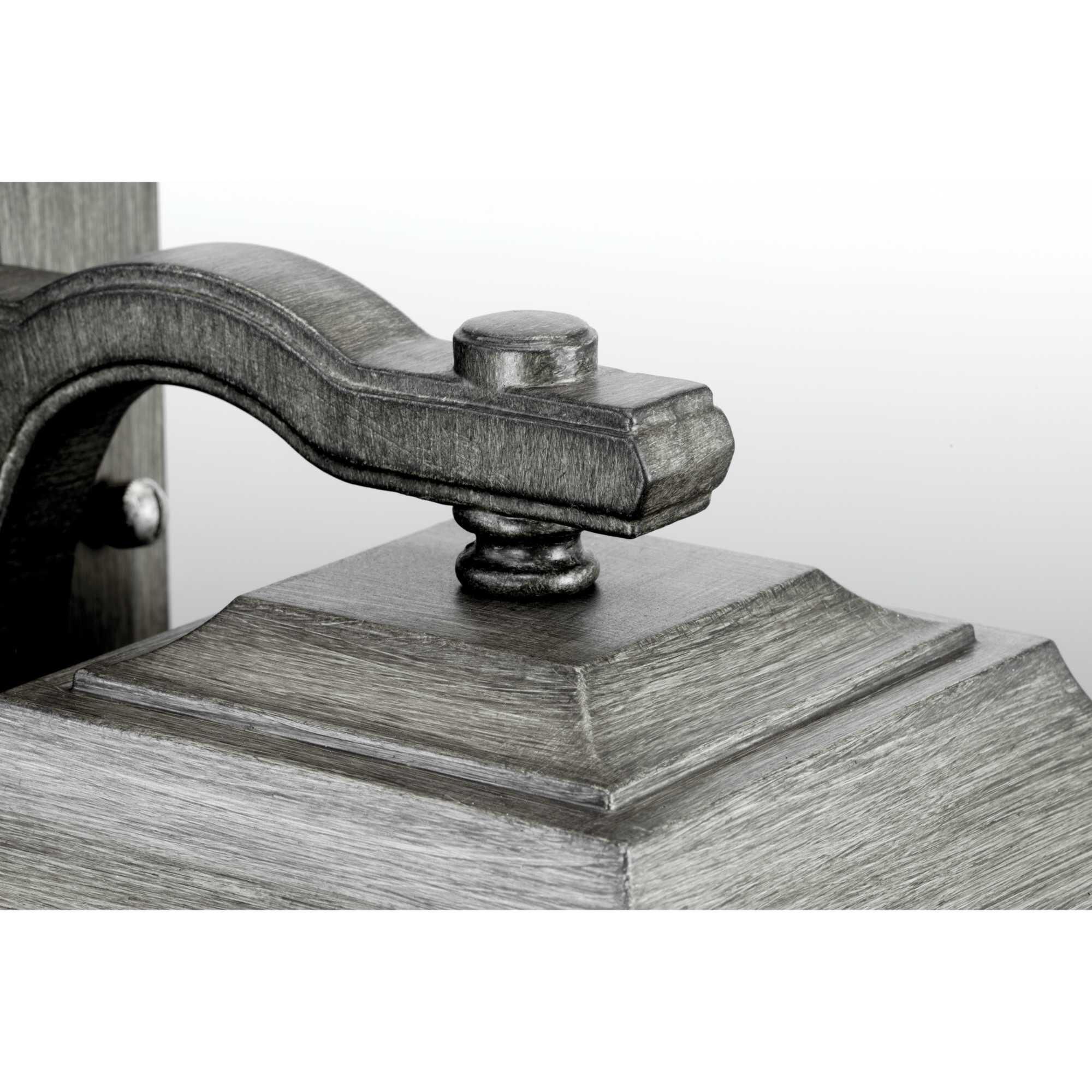 Shown in Antique Pewter finish and Clear Seeded glass