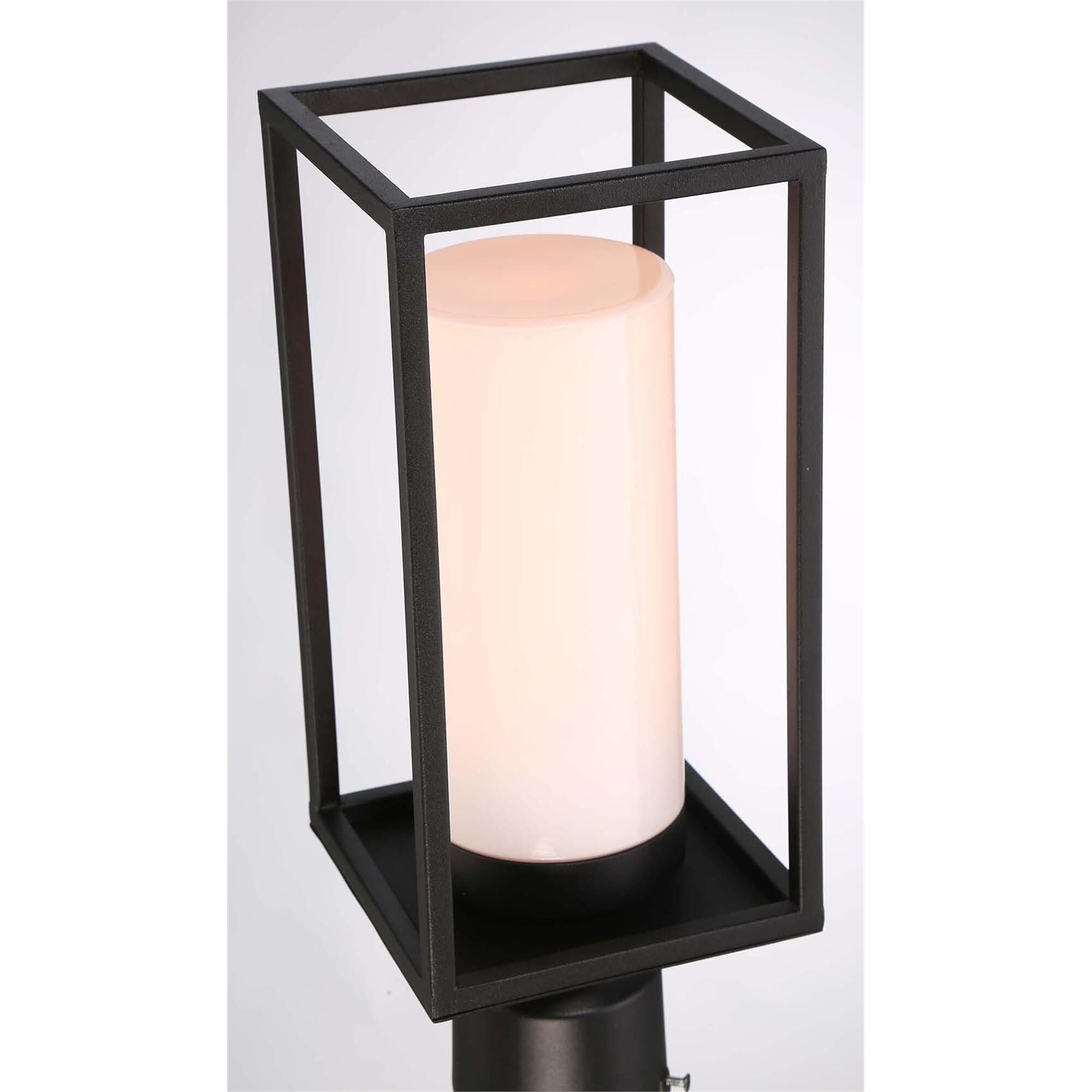 Shown in Satin Black finish and Glass shade