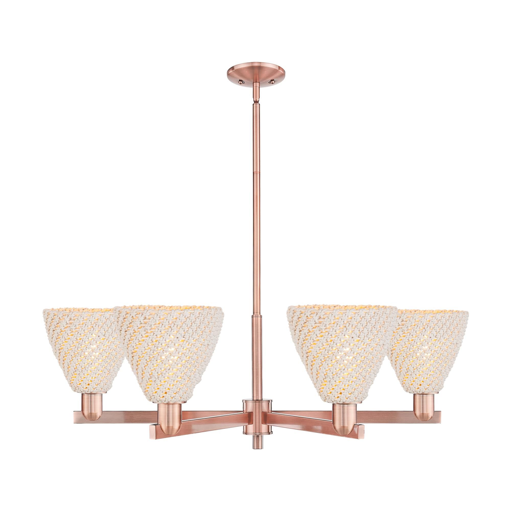 Bruno Marashlian Natural Ballston Dome 24 Inch Chandelier by Innovations Lighting