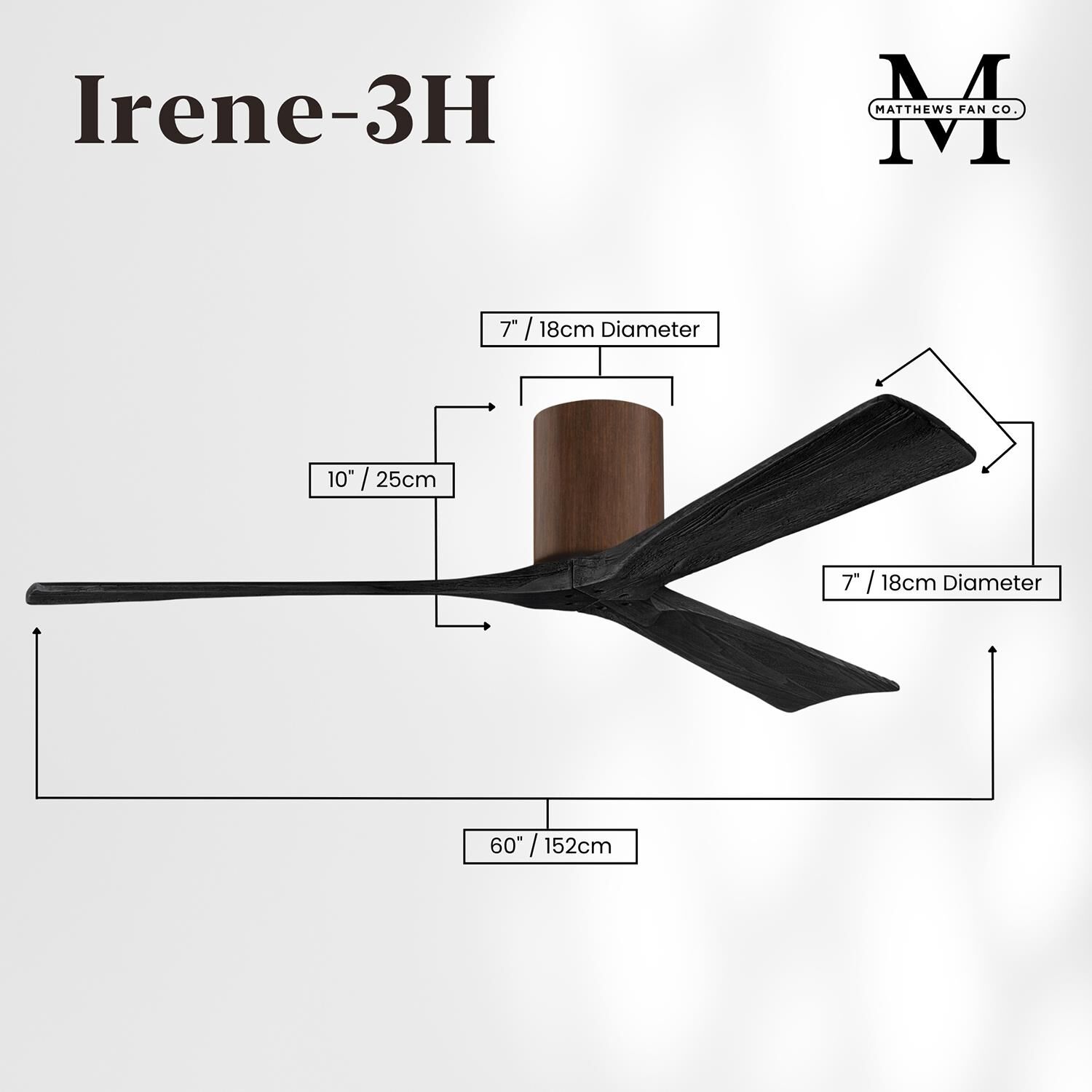 Irene 60 Inch Flush Mount Fan by Matthews Fan Company