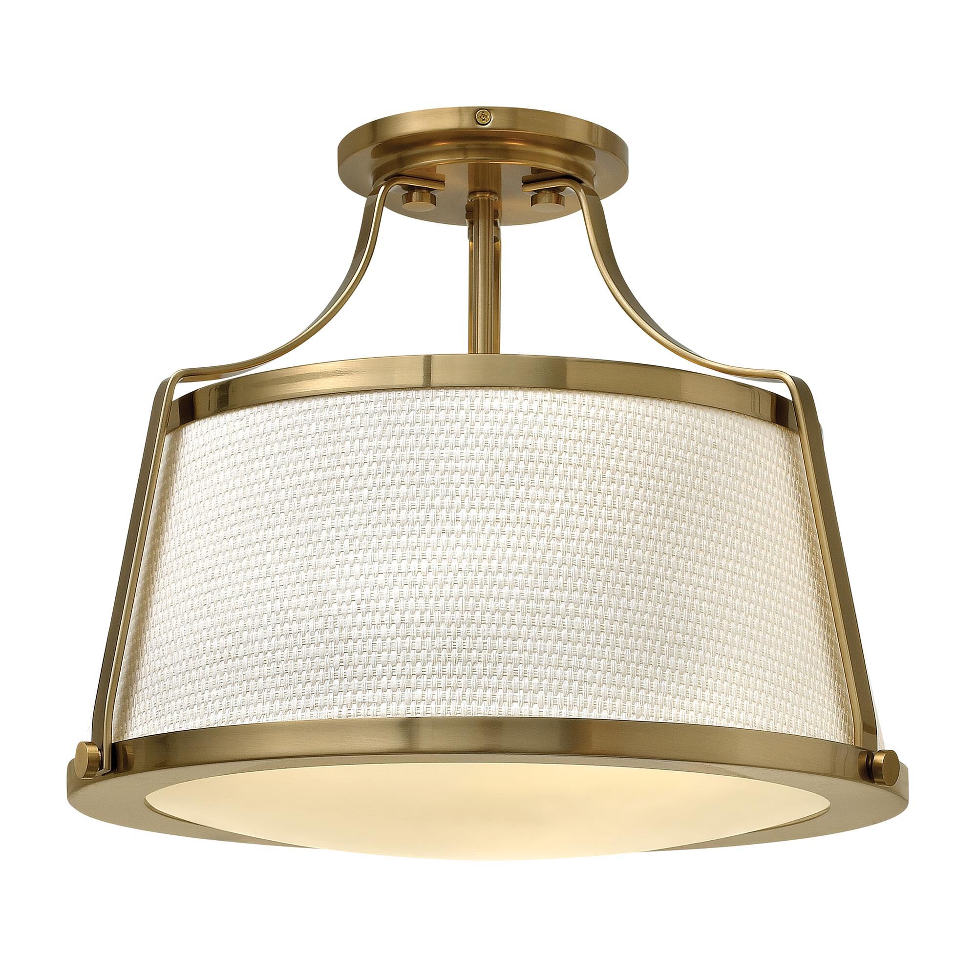 Charlotte 16 Inch Semi Flush Mount,