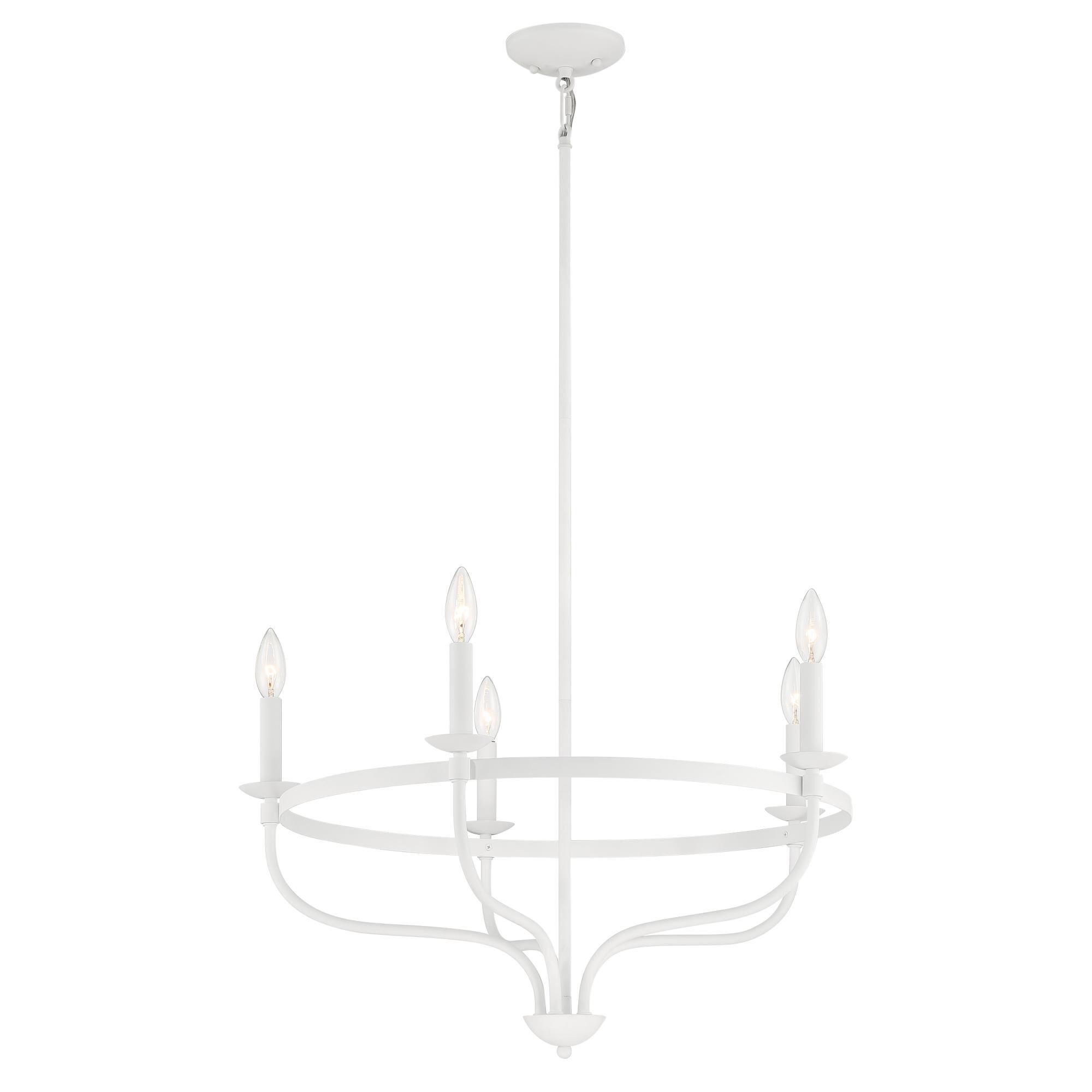 26 Inch 5 Light LED Chandelier by Meridian Lighting