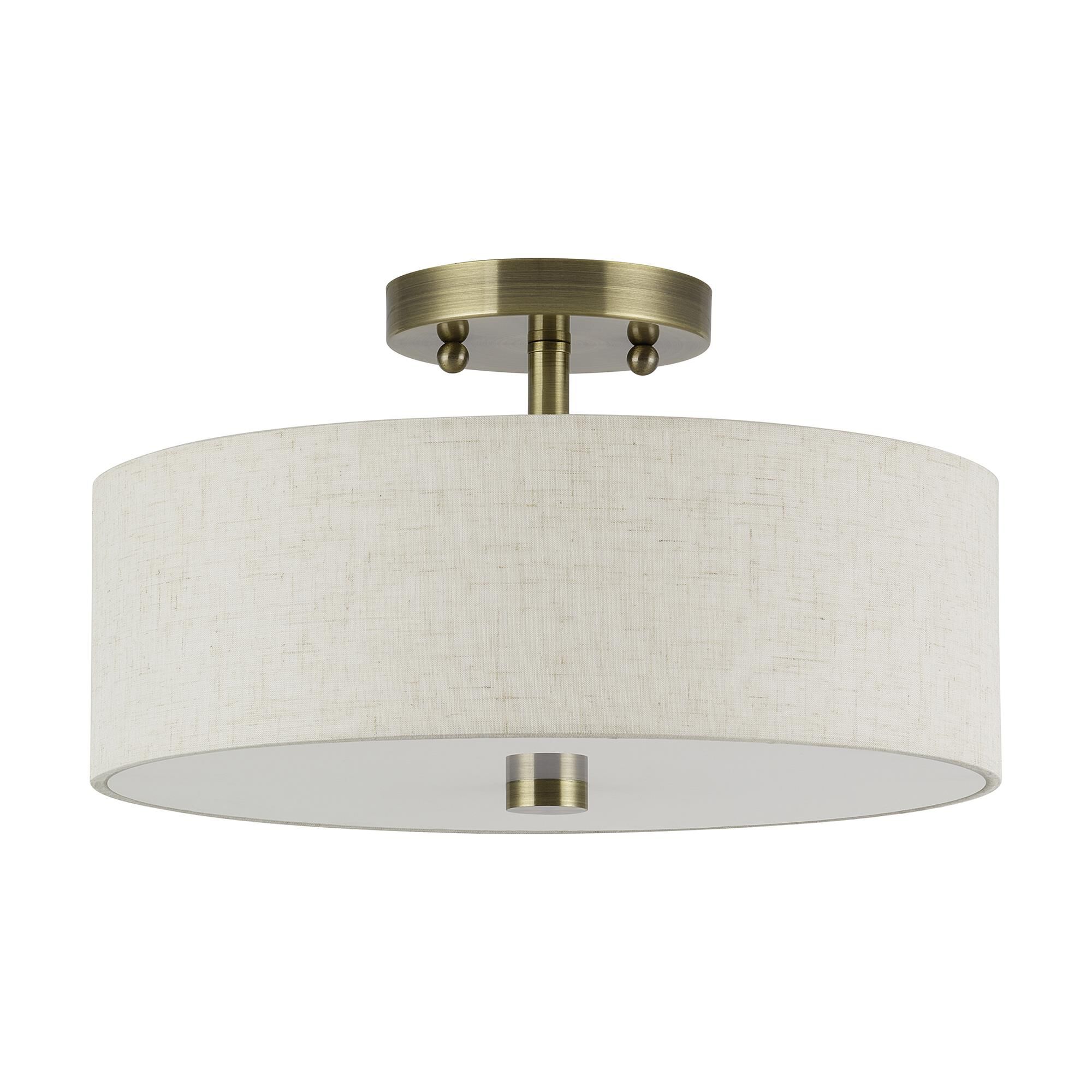 Monroe 13 Inch Semi Flush Mount by Livex Lighting