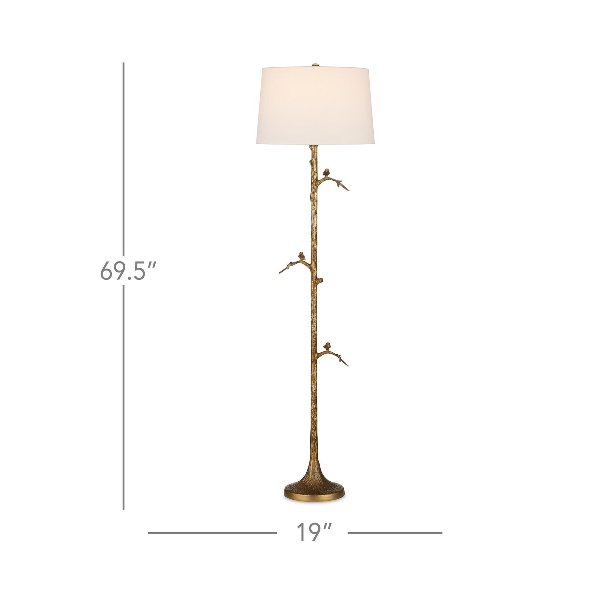 Piaf 70 Inch Floor Lamp by Currey and Company