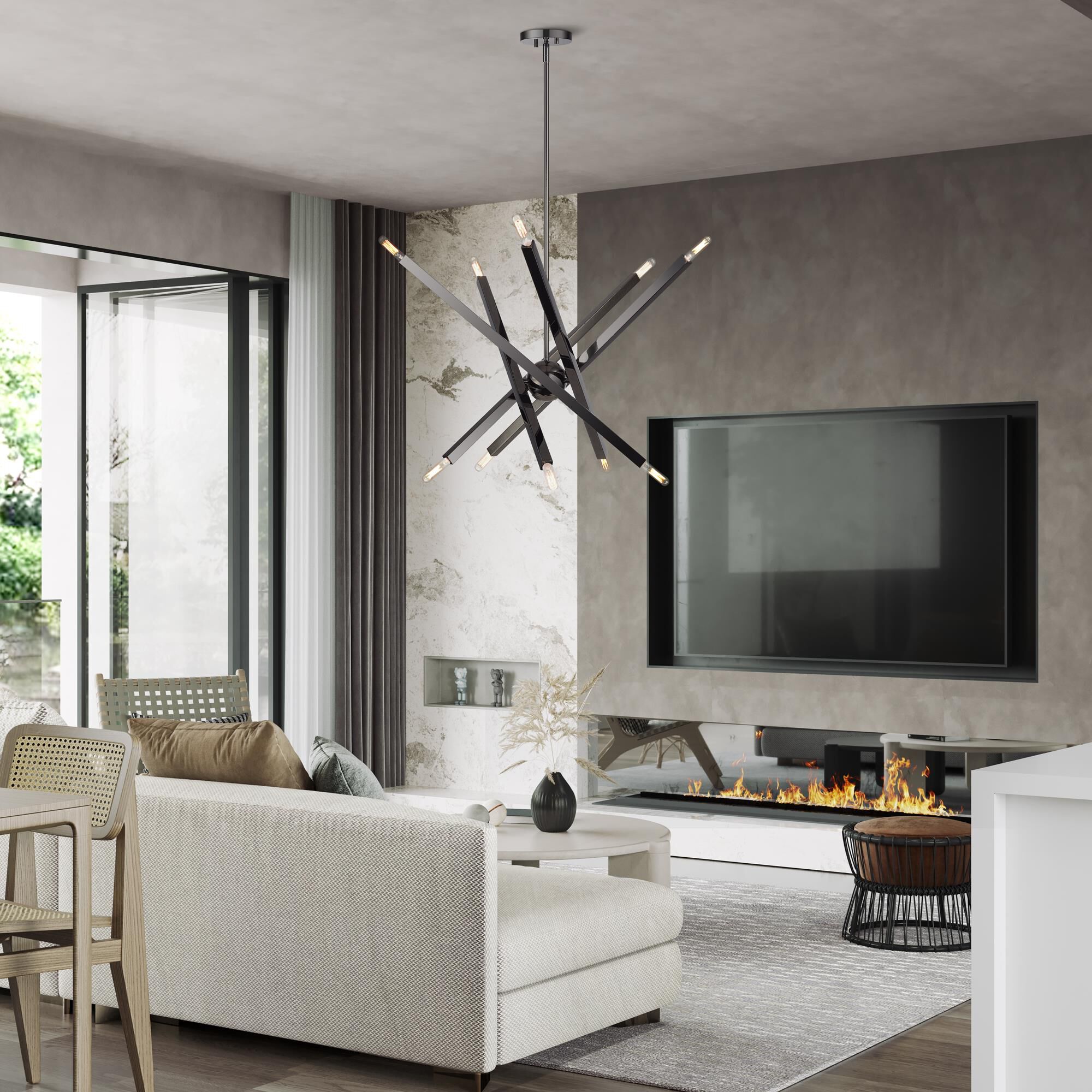 Monaco 32 Inch Chandelier by Livex Lighting