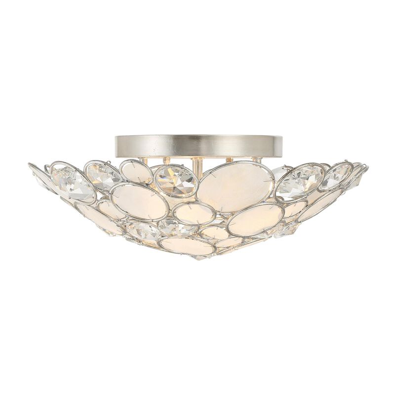 Palla 16 Inch 3 Light Semi Flush Mount by Crystorama