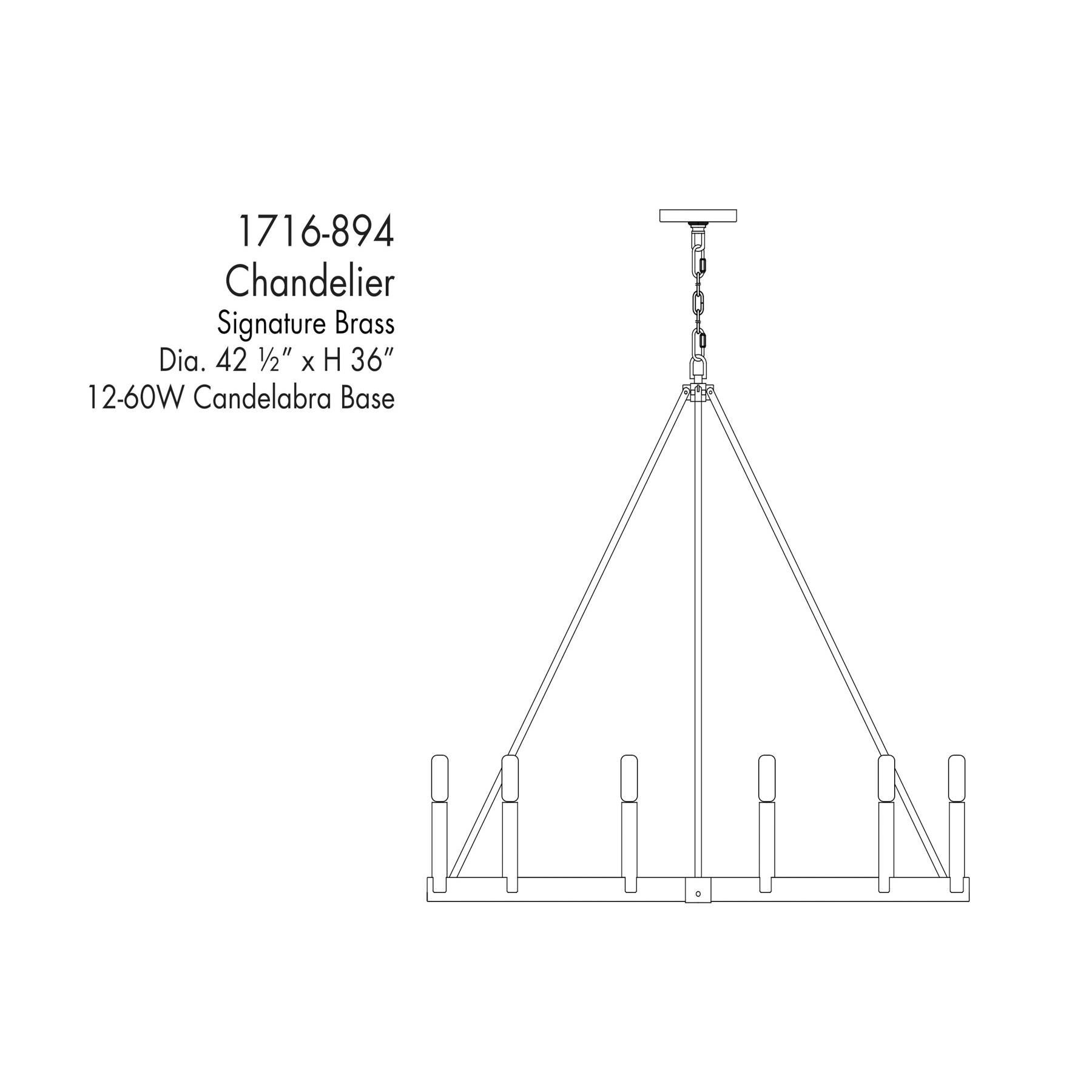 Dutton 43 Inch Chandelier by Minka Lavery
