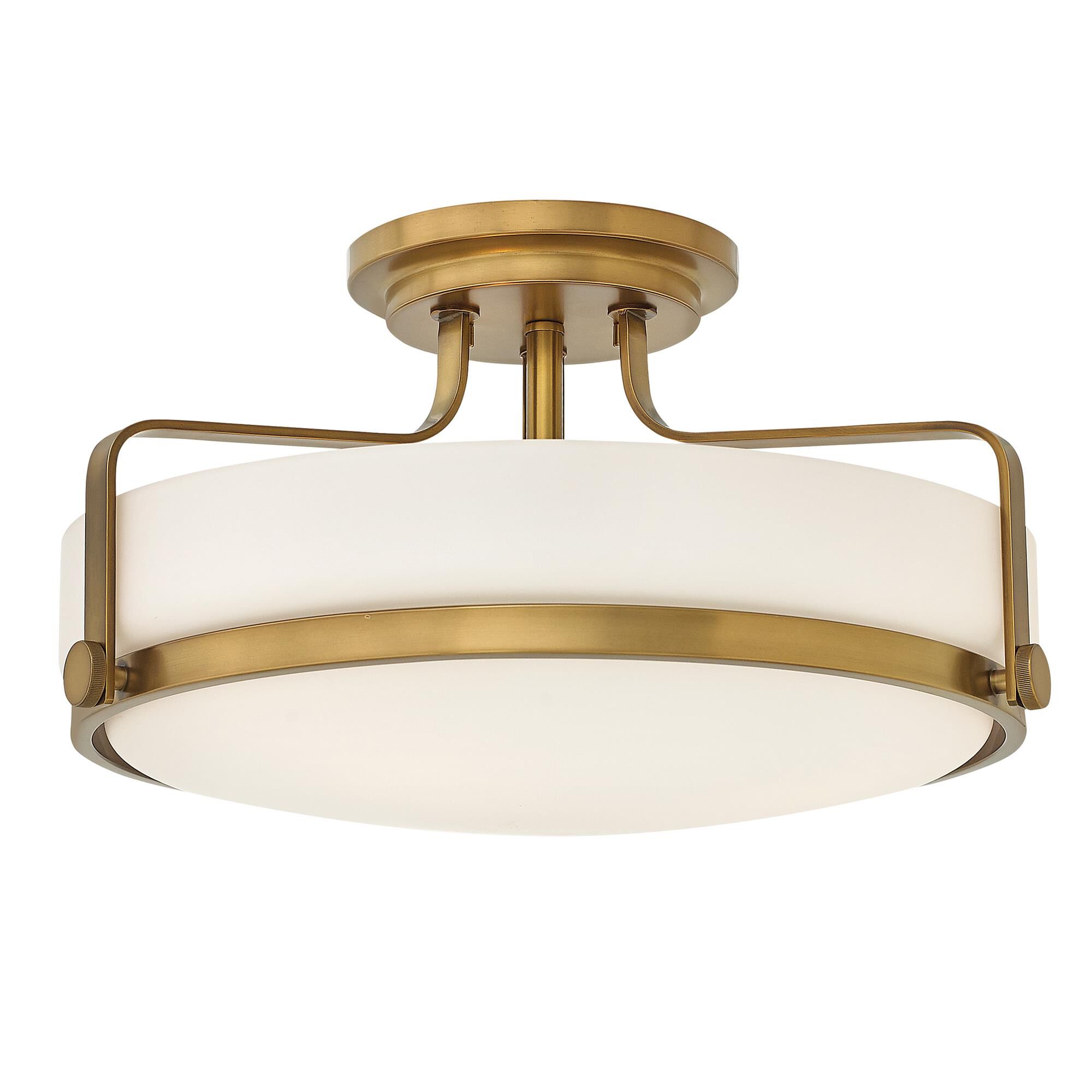 Harper 18 Inch 3 Light Semi Flush Mount,