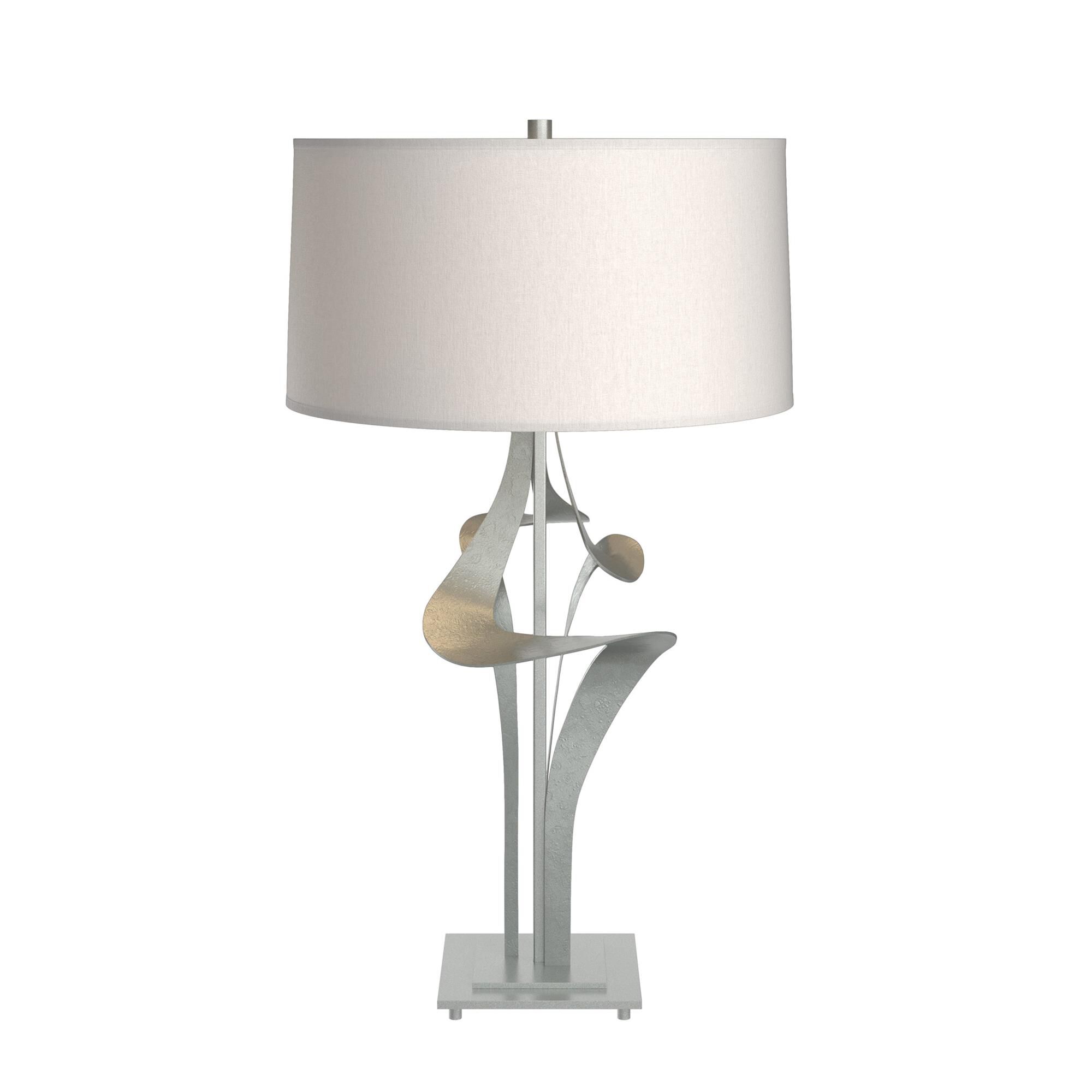 Shown in Vintage Platinum finish and Flax shade