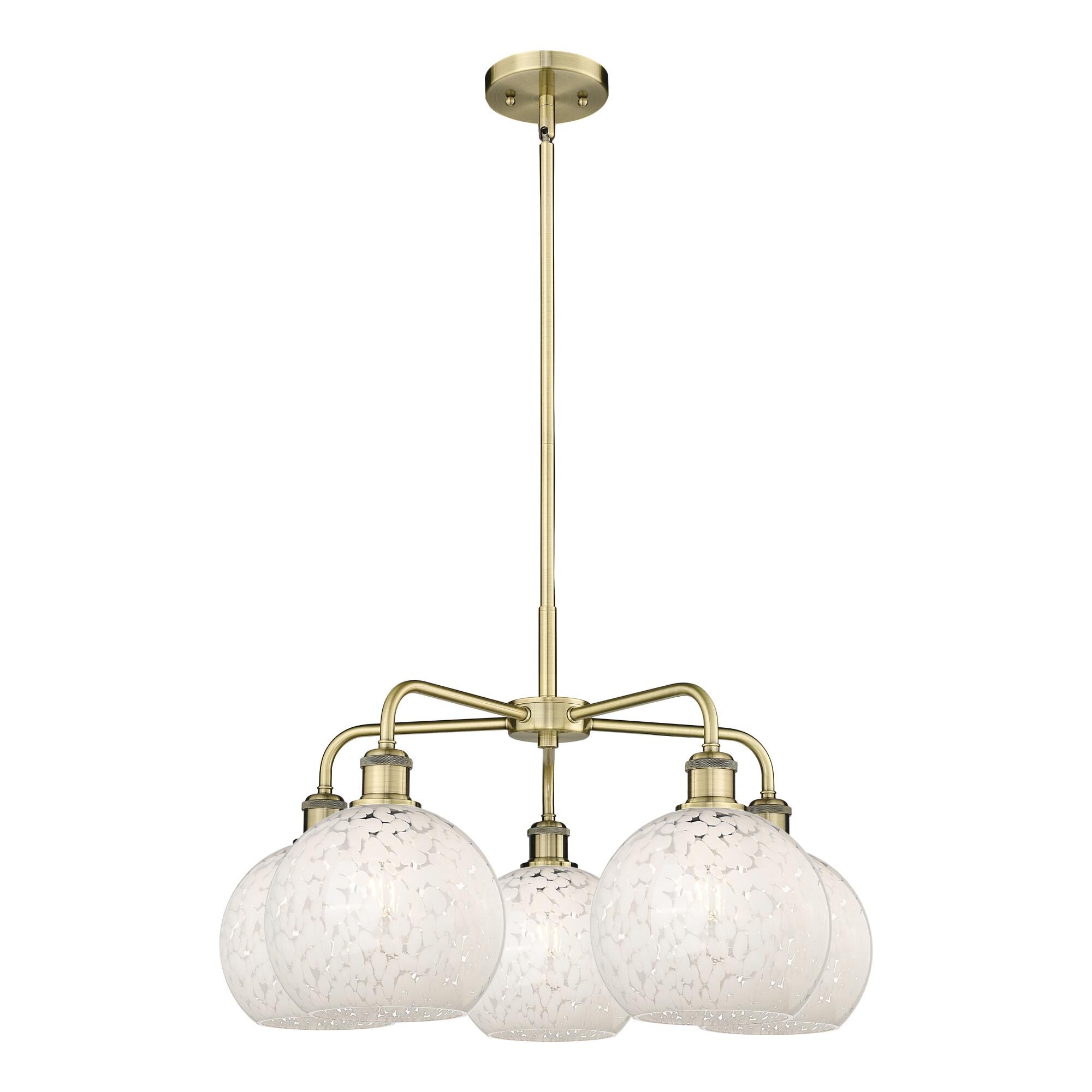 Bruno Marashlian White Mouchette 26 Inch Chandelier by Innovations Lighting