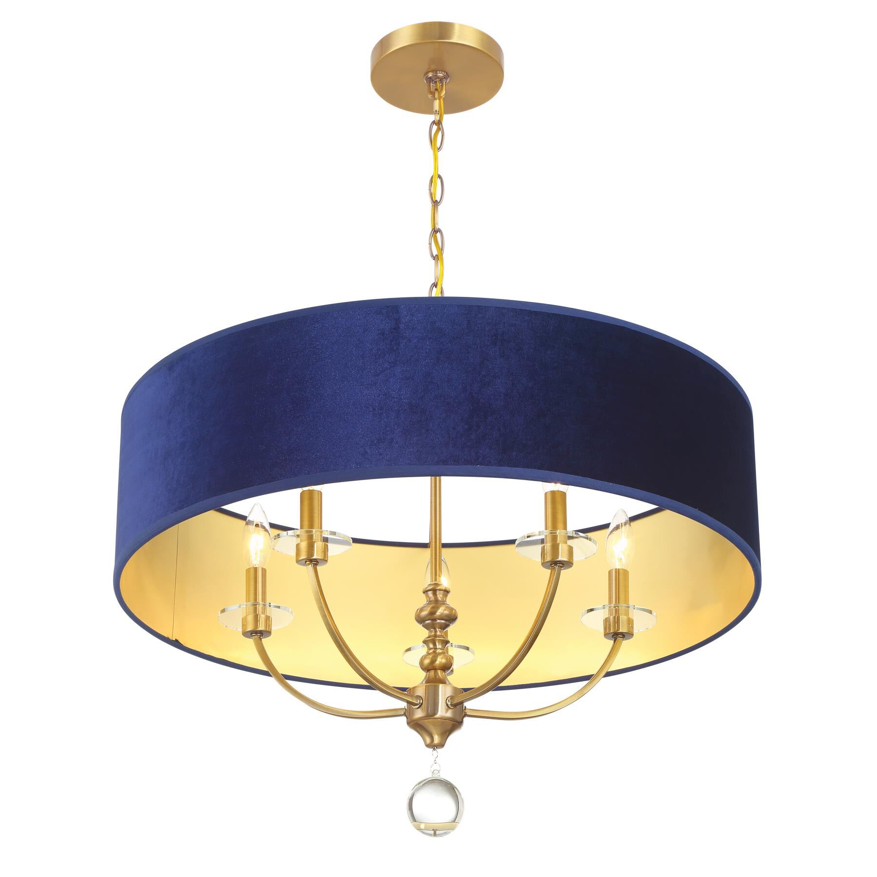 Shown in Oxidized Aged Brass finish and Velvet shade