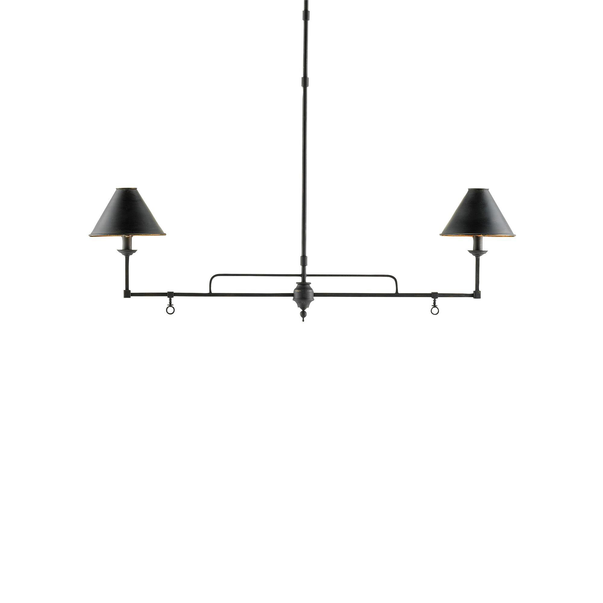 Shown in French Black-Contemporary Gold Leaf finish