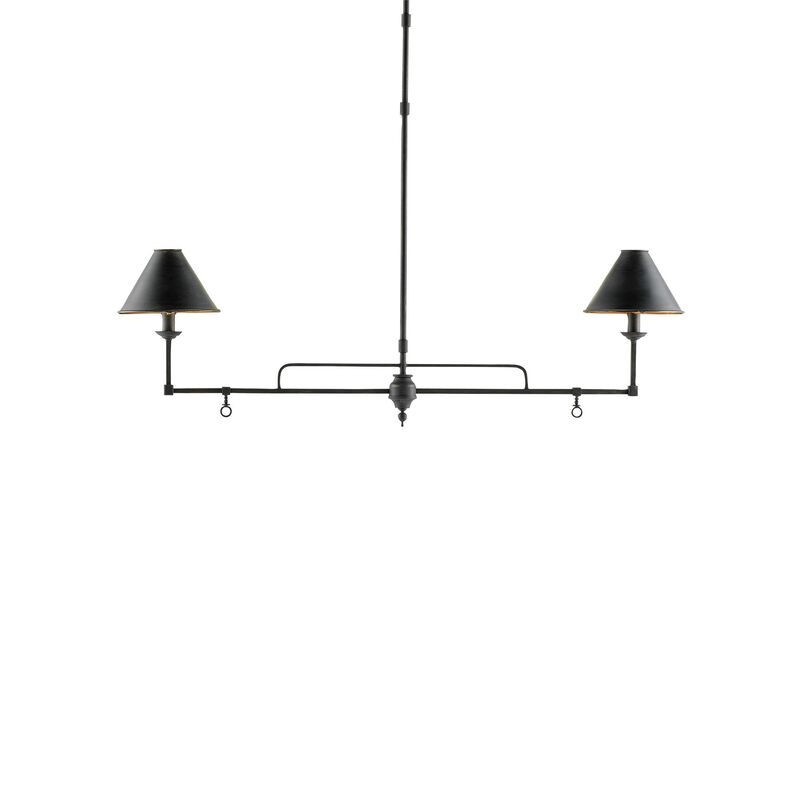 Prosperity Medium Linear Chandelier by Currey & Company