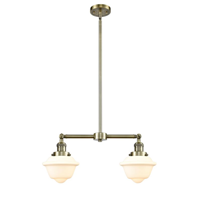 Bruno Marashlian Small Oxford 24 Inch 2 Light Chandelier by Innovations Lighting