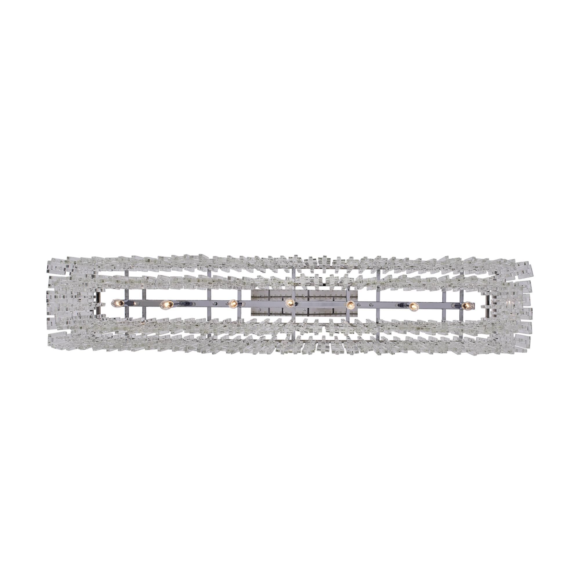 Shown in Chrome finish and Firenze Clear crystal