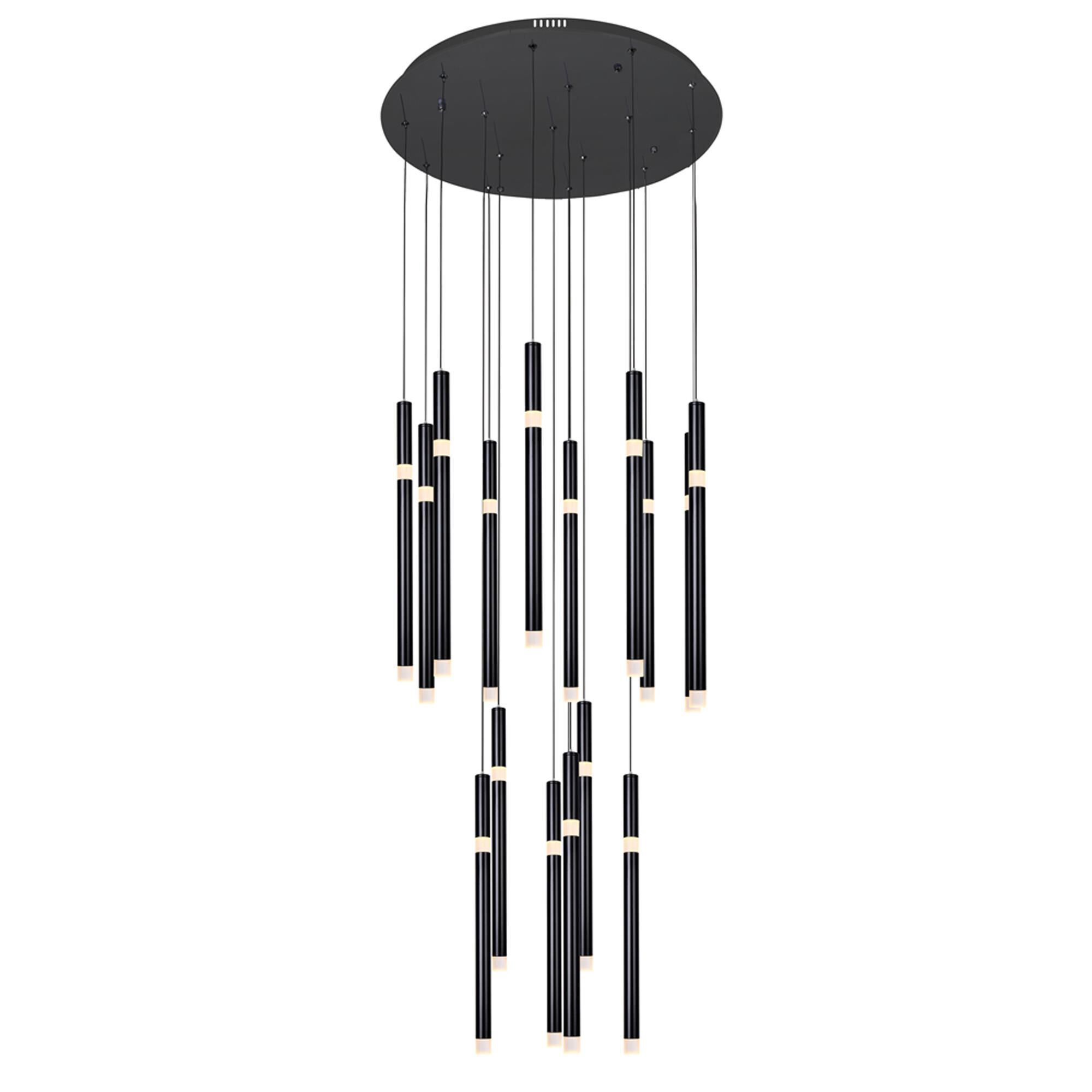 CWI Lighting Flute 24 Inch LED Multi Light Pendant