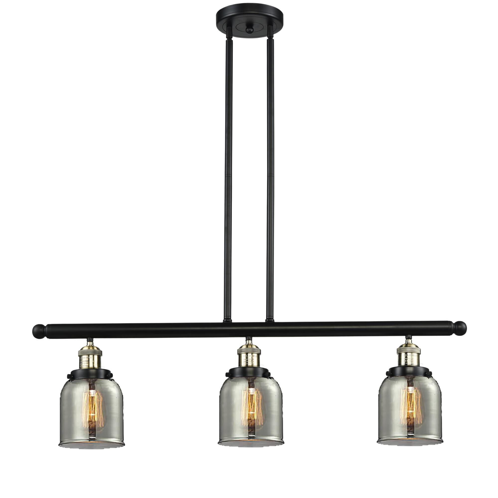 Bruno Marashlian Small Bell 36 Inch 3 Light Linear Suspension Light by Innovations Lighting