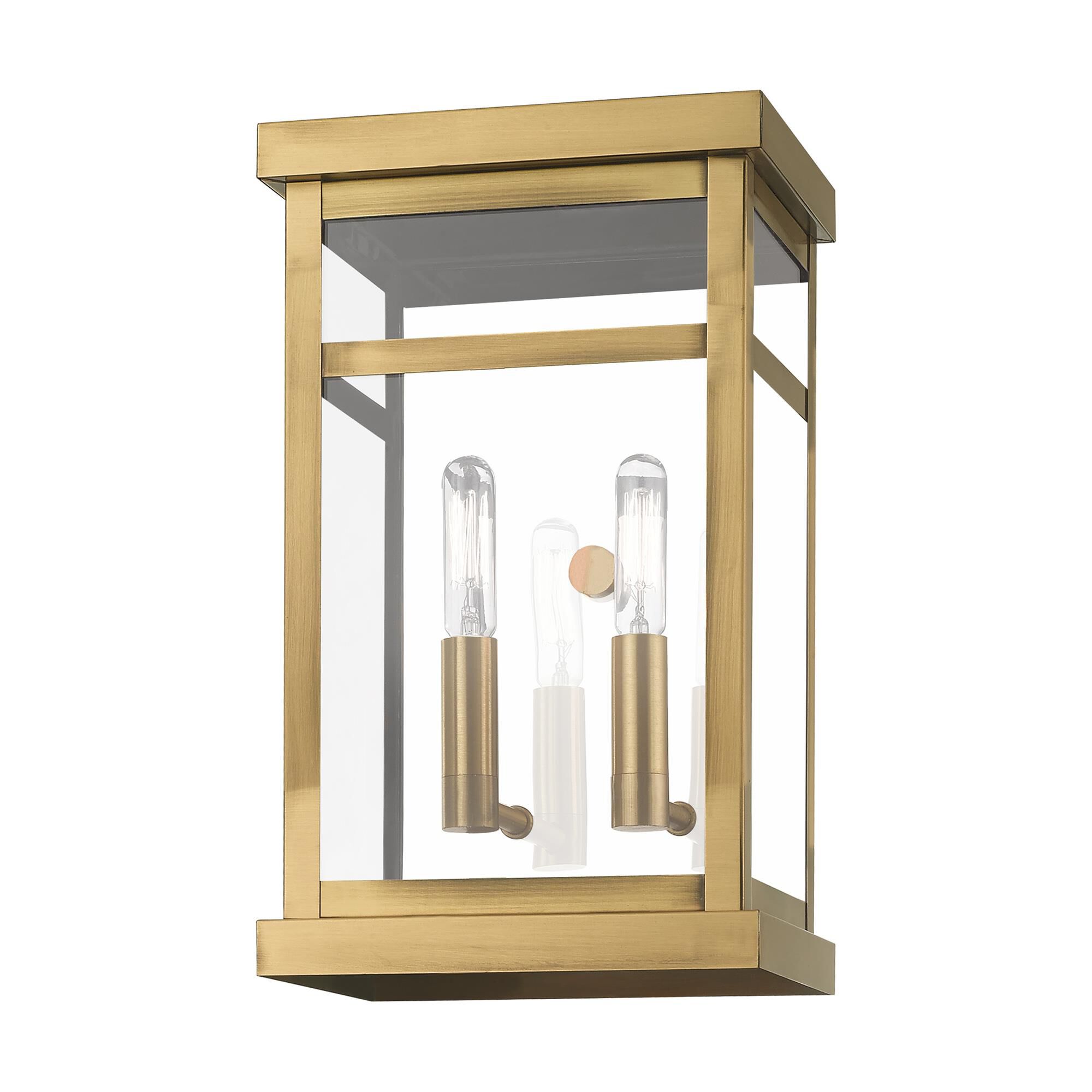 Hopewell 12 Inch Tall 2 Light Outdoor Wall Light by Livex Lighting