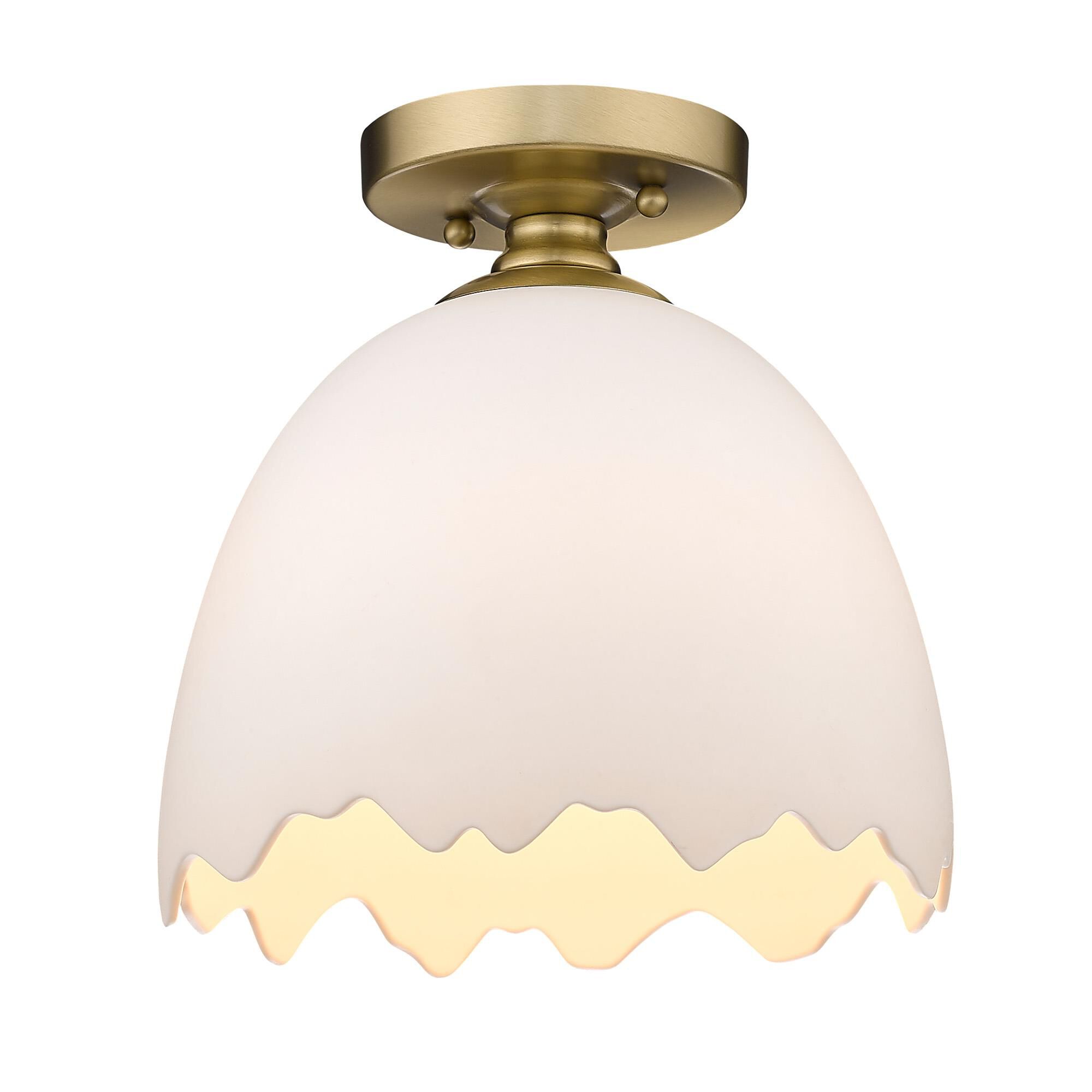Brinkley 10 Inch Semi Flush Mount by Golden Lighting