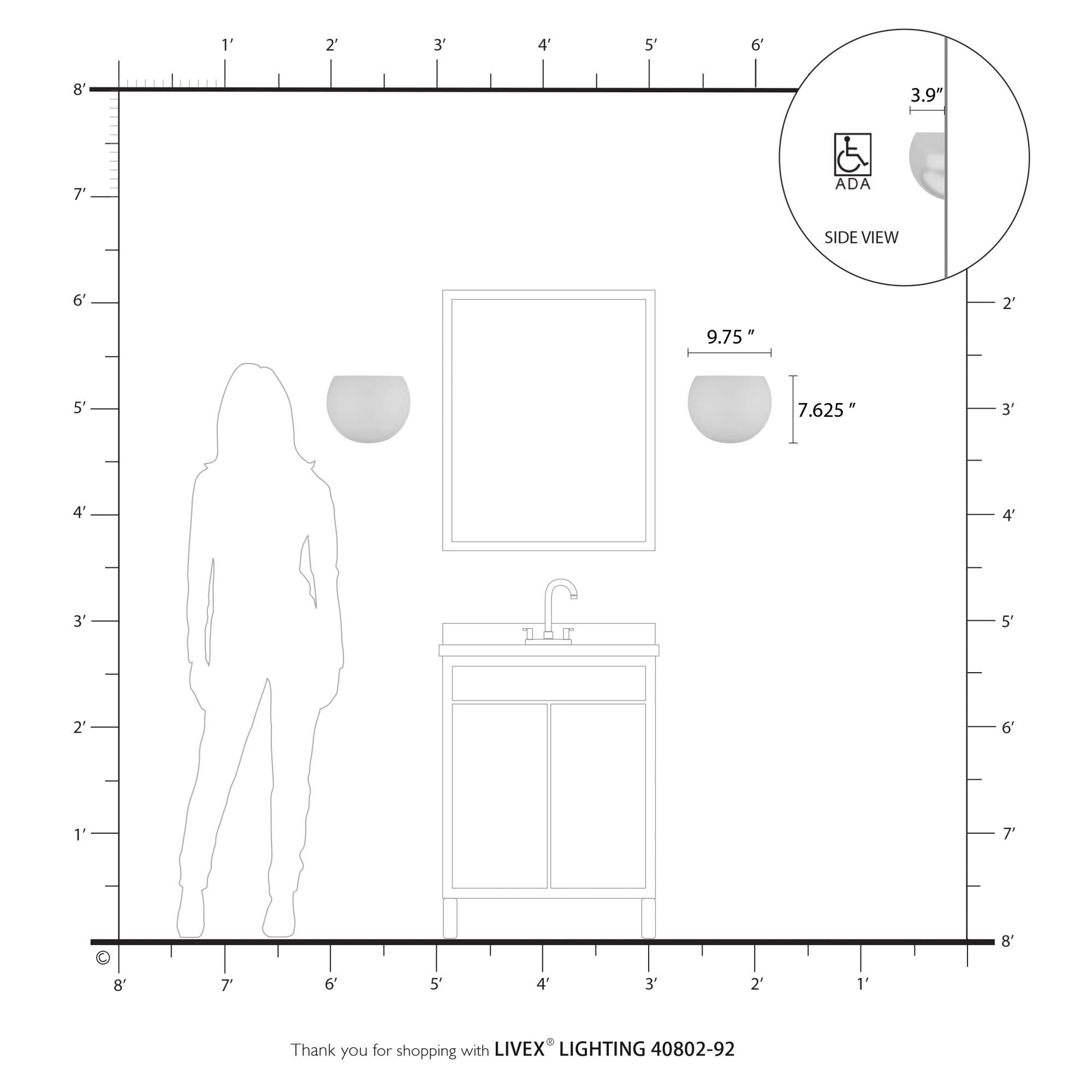 Shown in English Bronze finish and English Bronze with Gold Inside shade