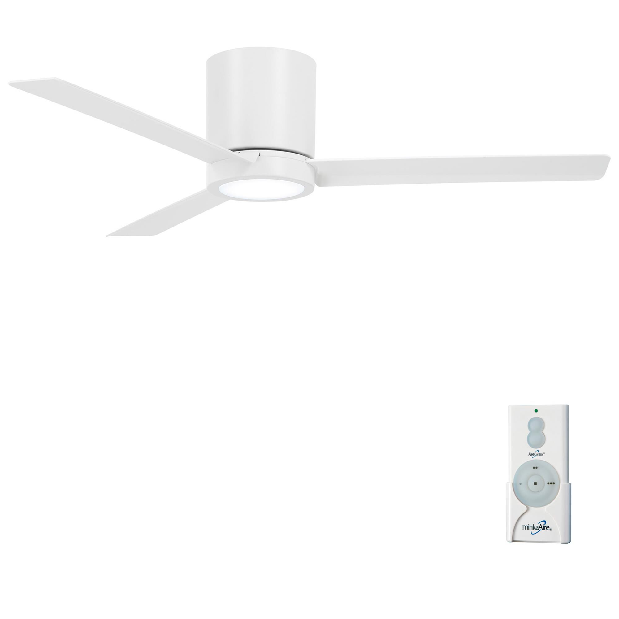 Roto 52 Inch Flush Mount Fan with Light Kit - Clearance,