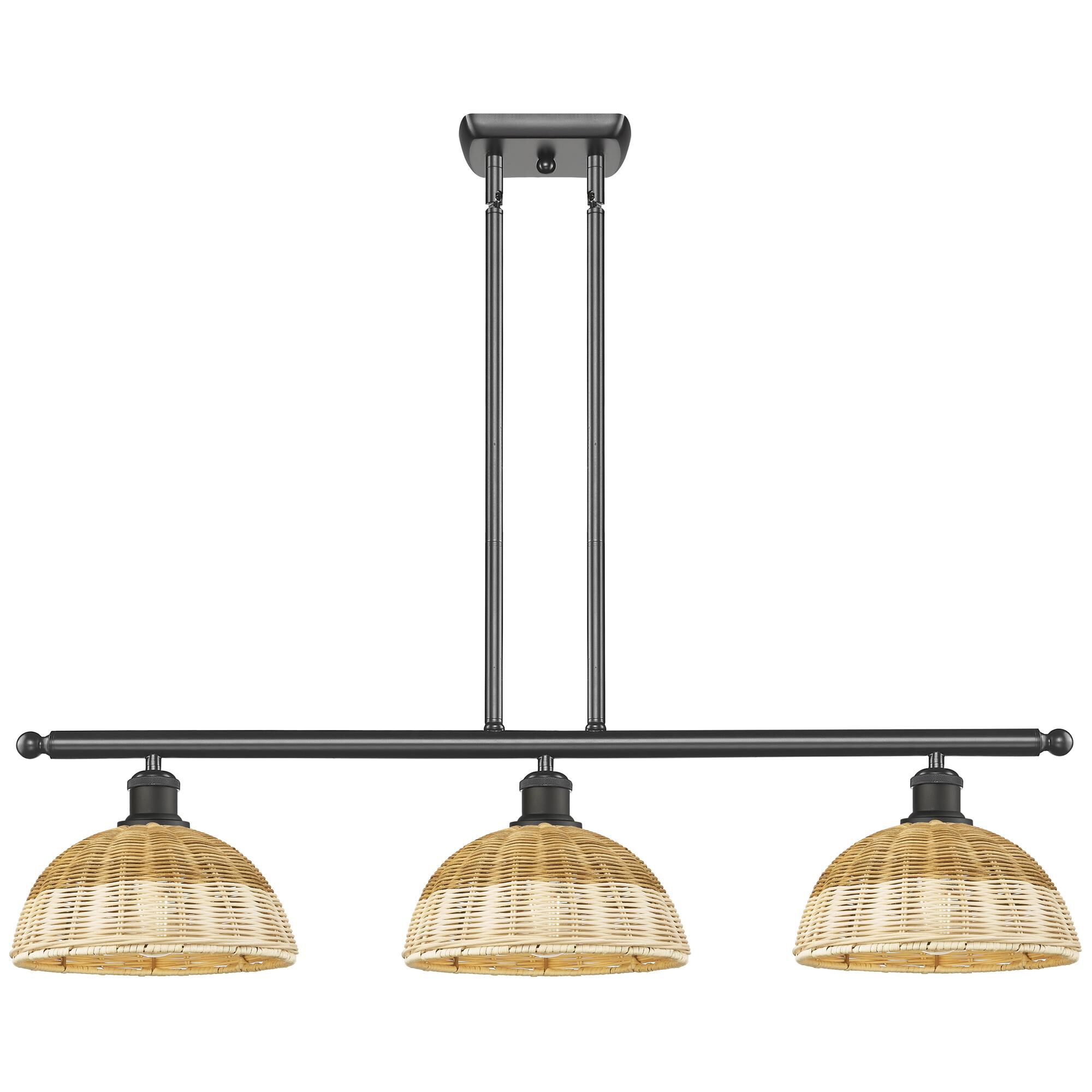 Shown in Oil Rubbed Bronze finish and Natural shade