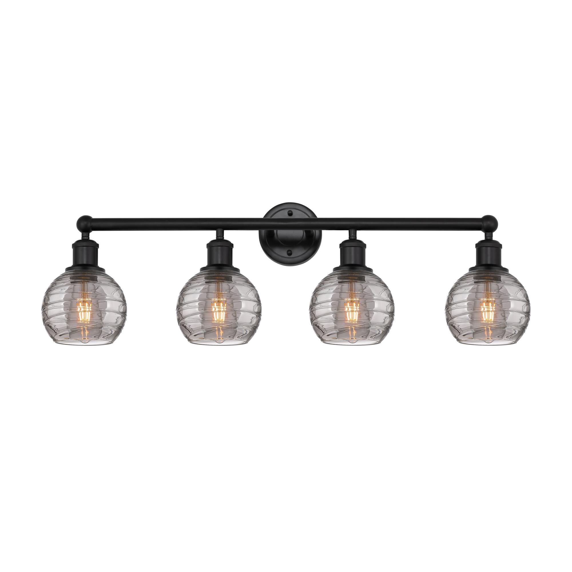 Bruno Marashlian Athens Deco Swirl 33 Inch 4 Light Bath Vanity Light by Innovations Lighting