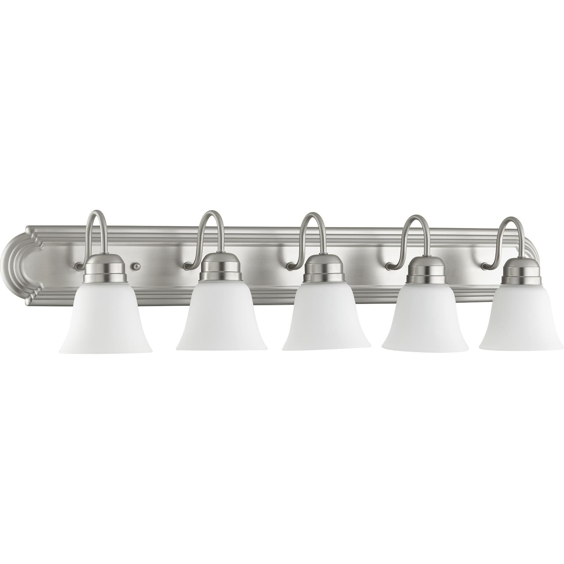 Shown in Satin Nickel With Satin Opal finish and Satin Opal shade