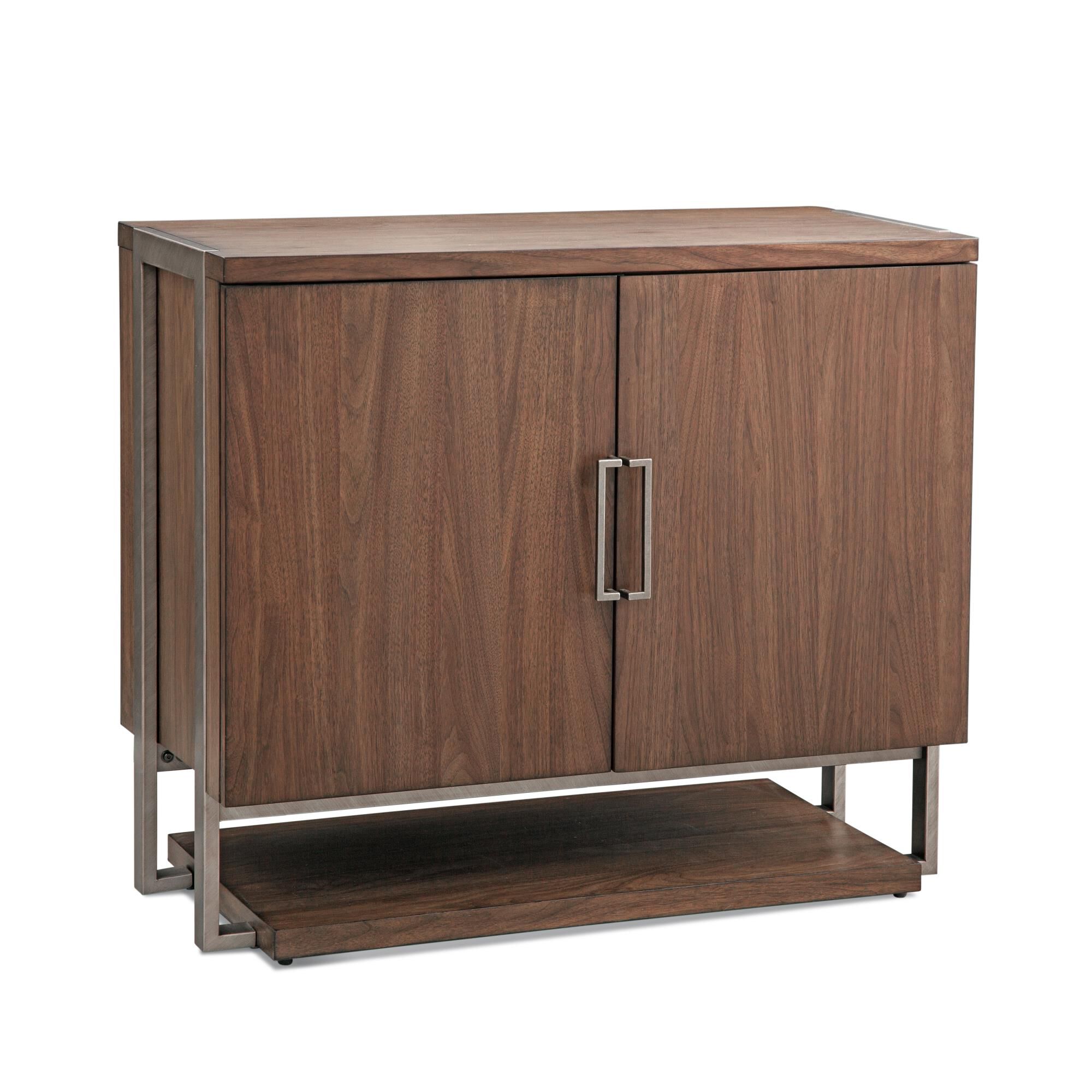 Shown in Walnut And Brushed Gold finish