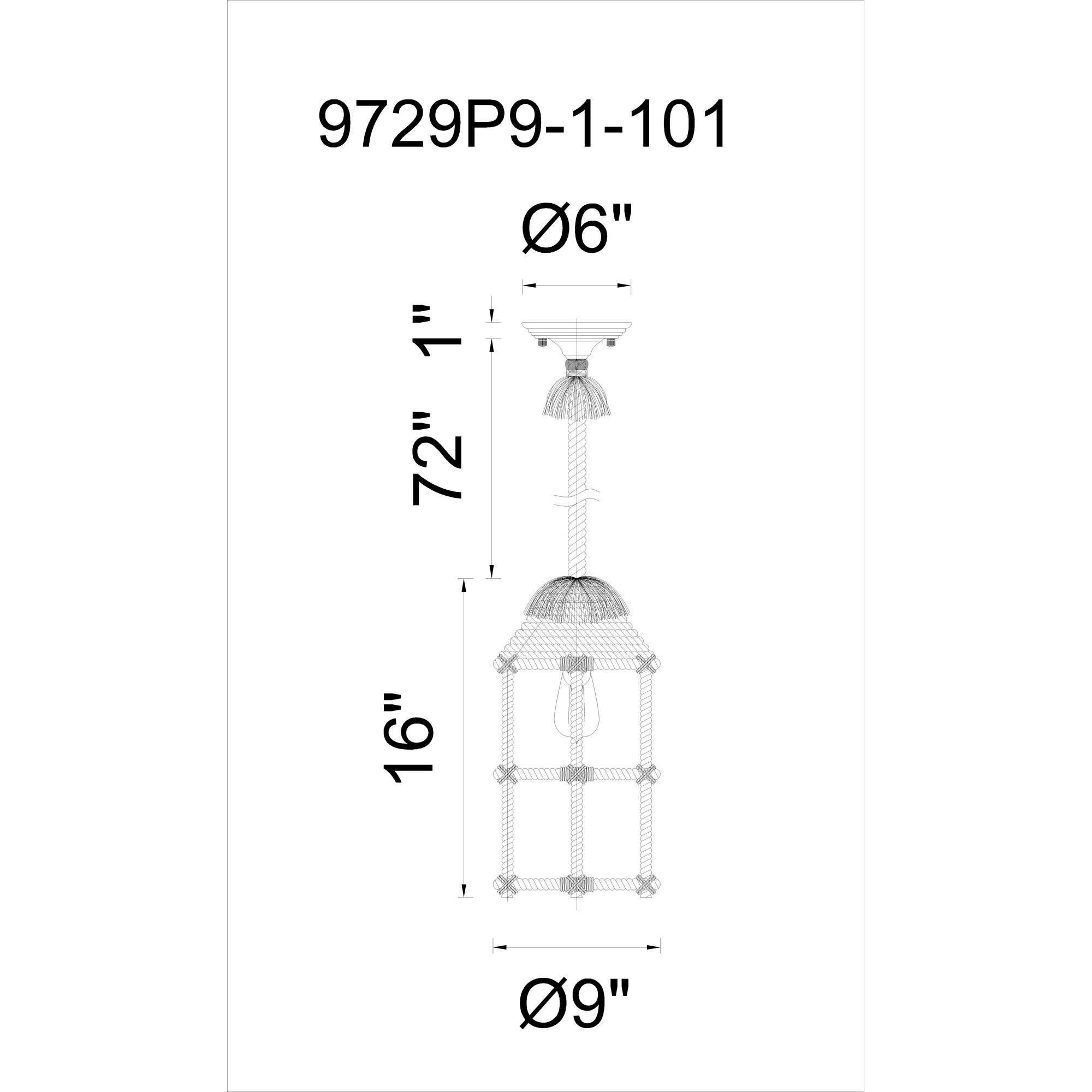 CWI Lighting Padma 9 Inch Mini Pendant