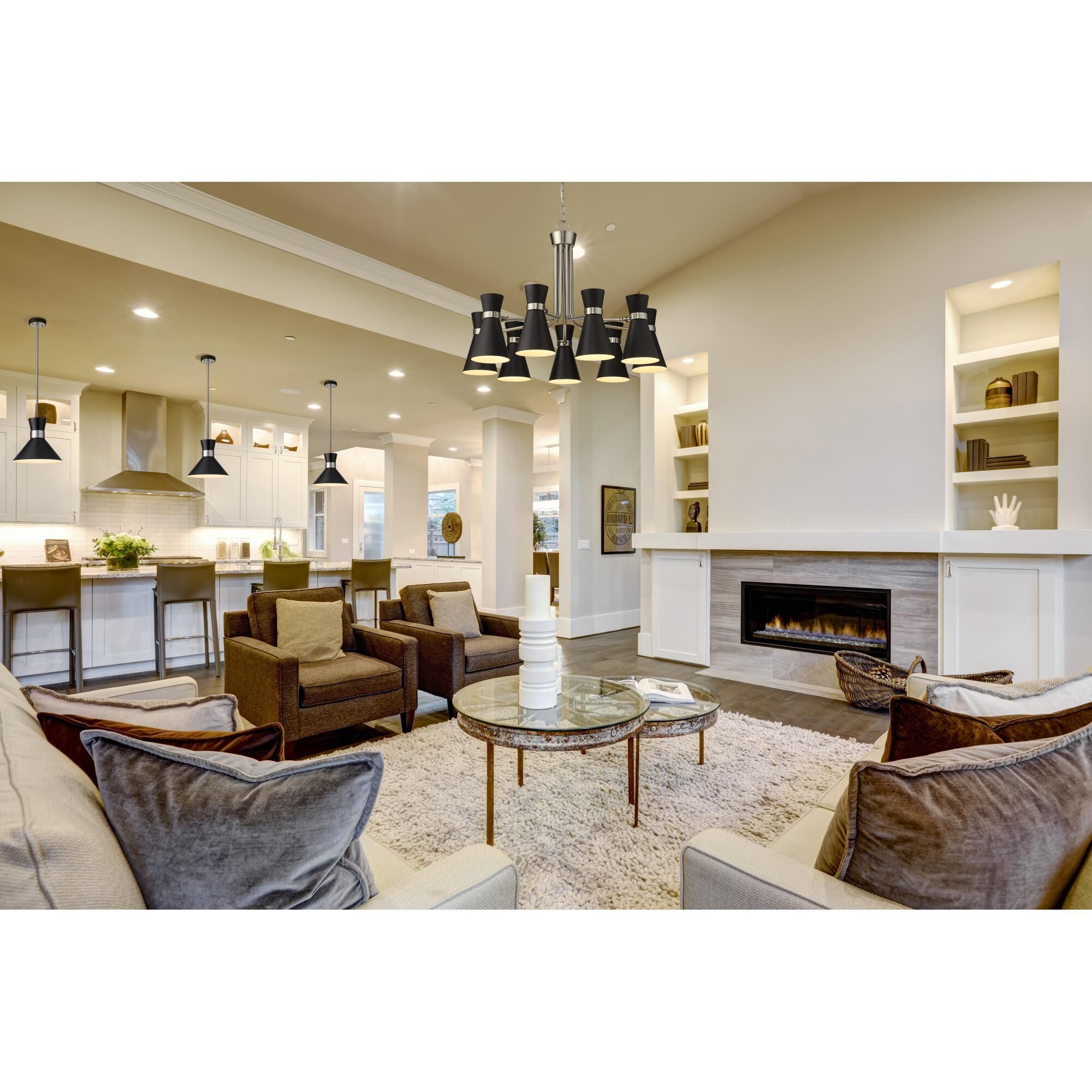 Soriano 32 Inch 9 Light Chandelier by Z-Lite