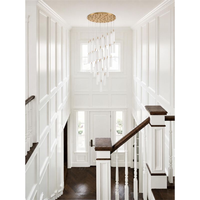 Addis 36 Inch Multi Light Pendant by Crystorama