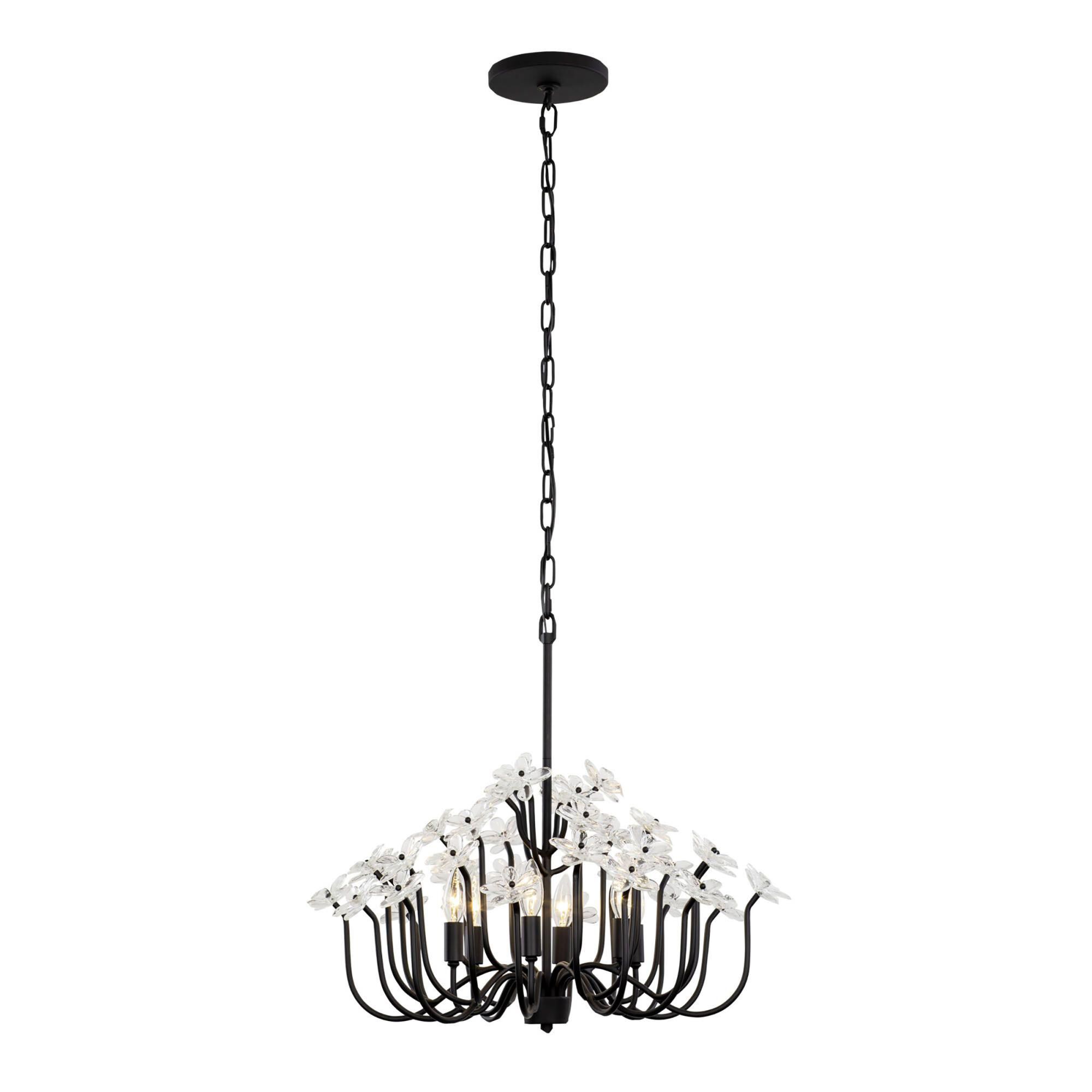 Wildflower 26 Inch 6 Light Chandelier by Varaluz