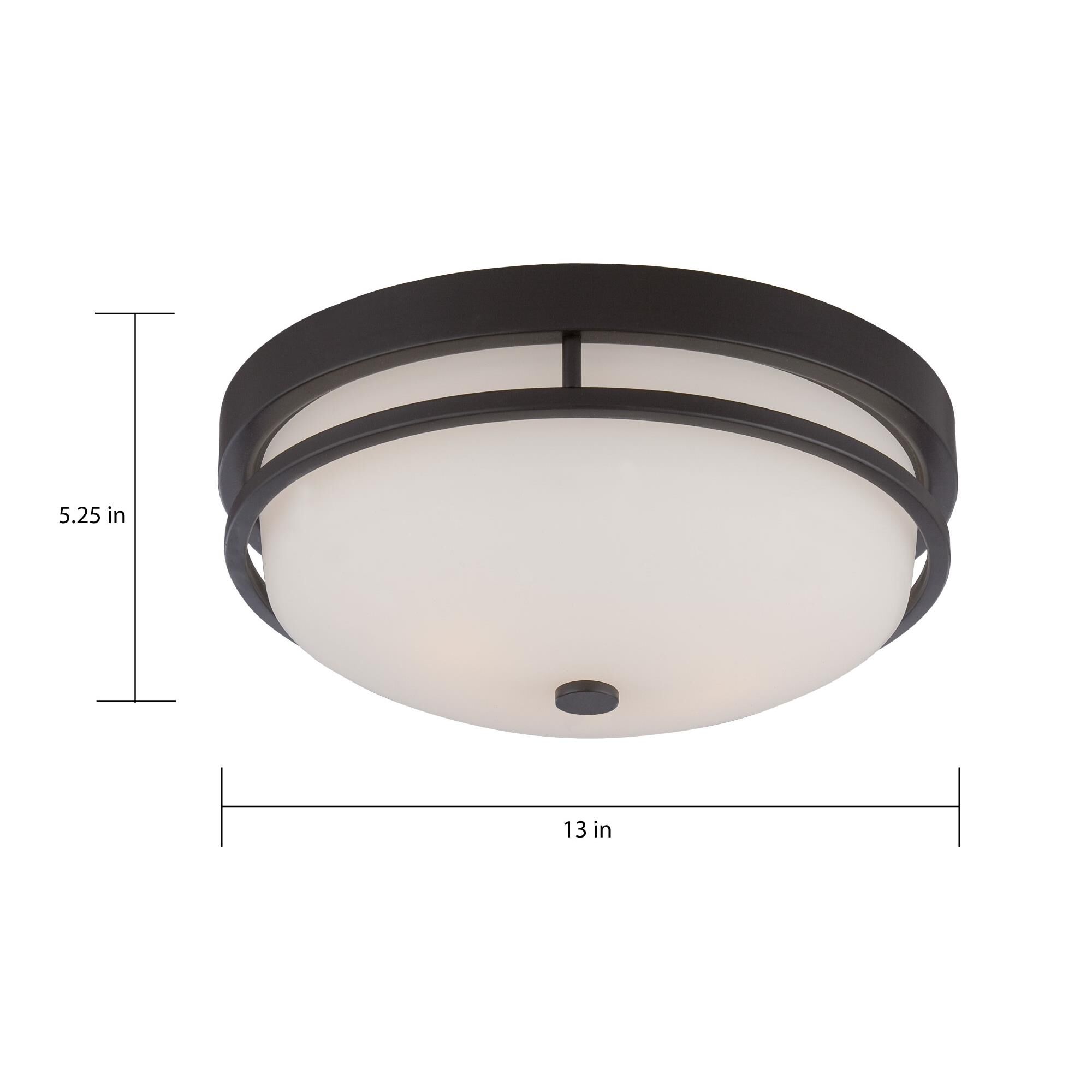 Neval 13 Inch 2 Light Flush Mount by Nuvo Lighting
