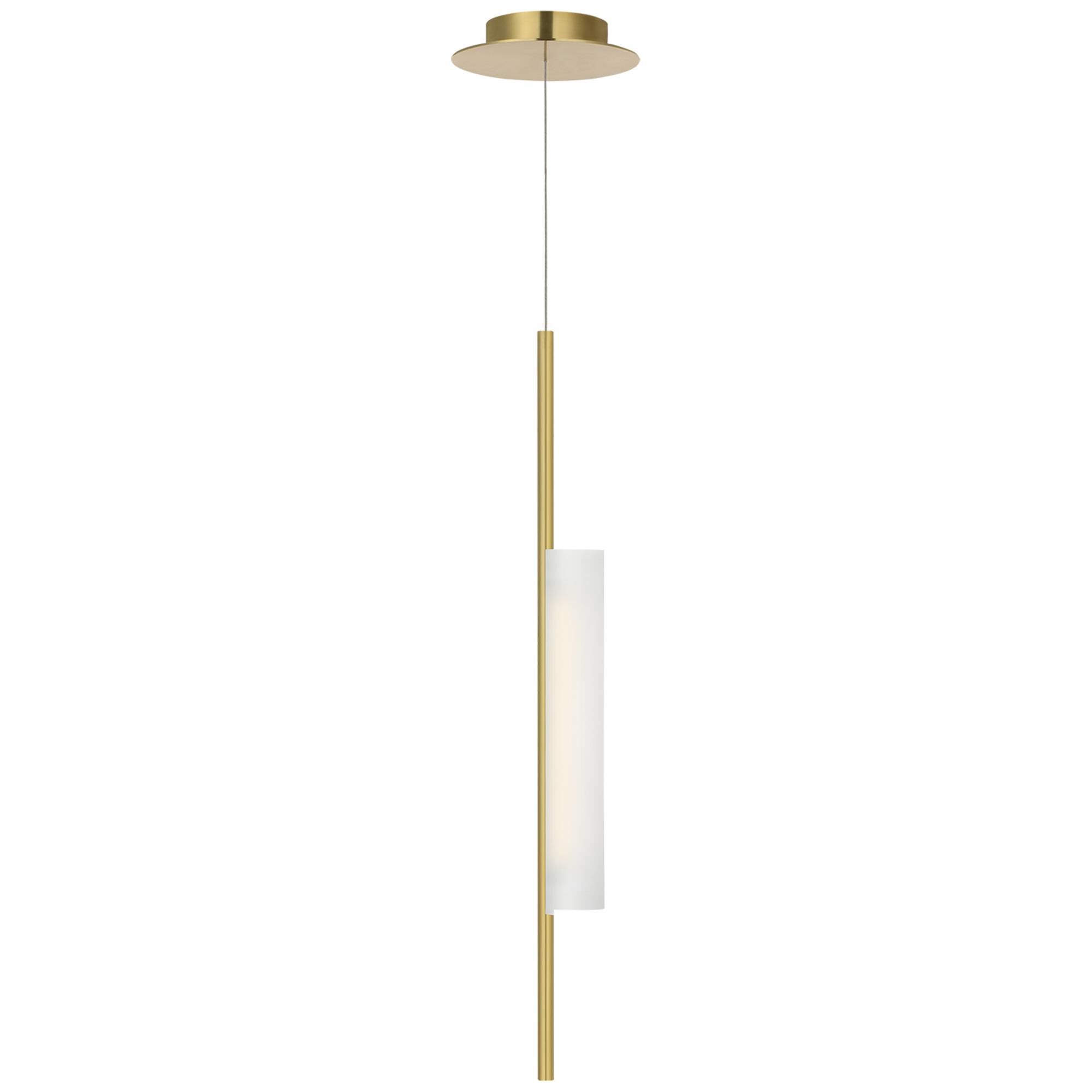 Shown in Soft Brass finish and Soft Etched glass