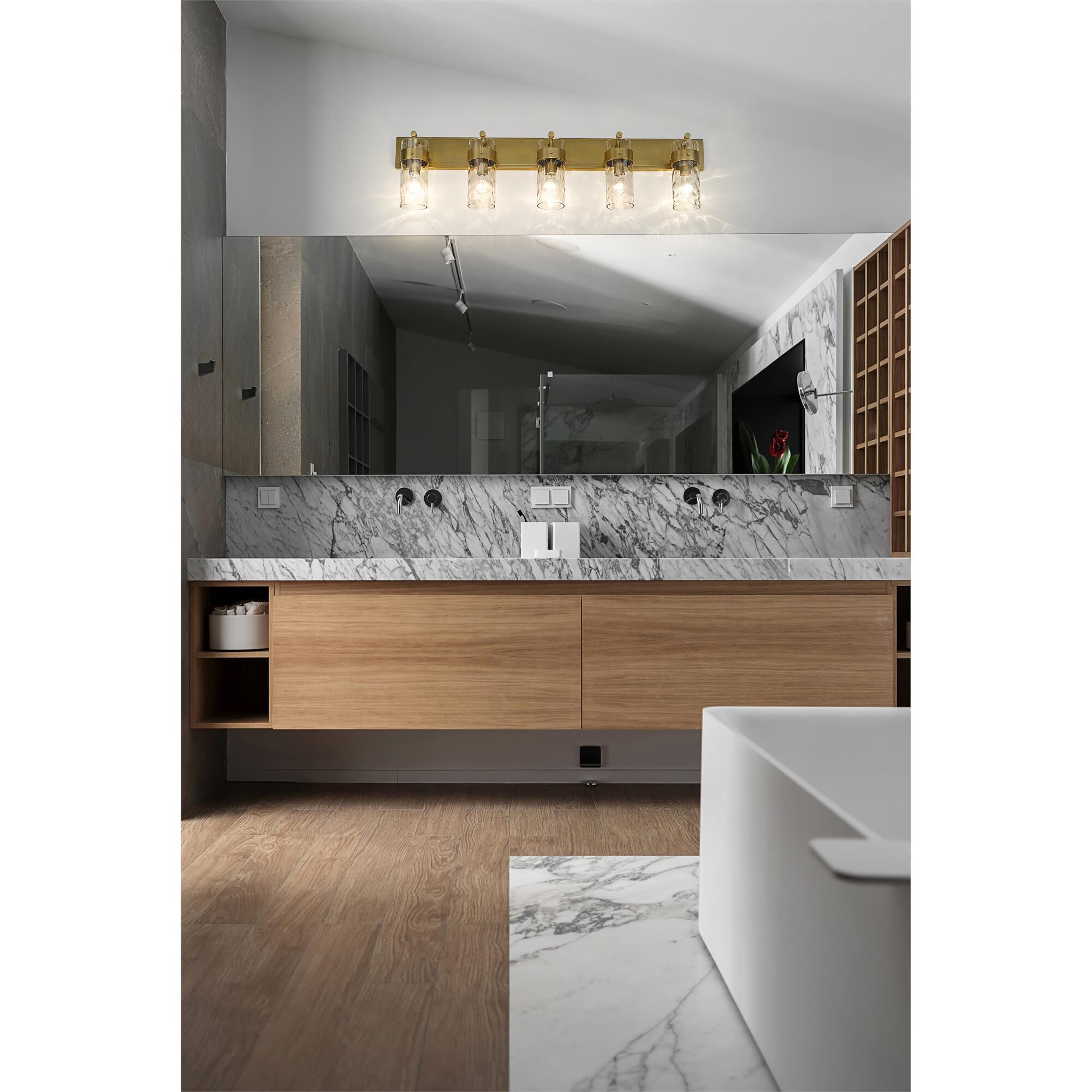 Shown in Rubbed Brass finish