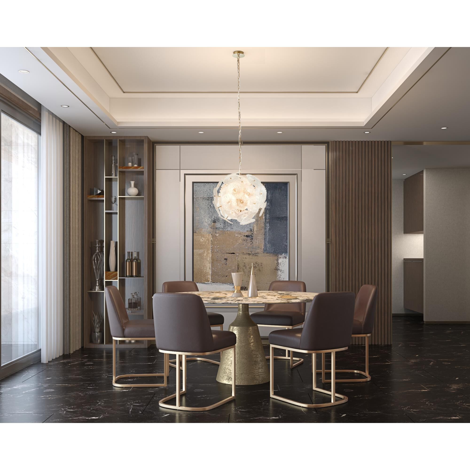 Shown in Brass finish