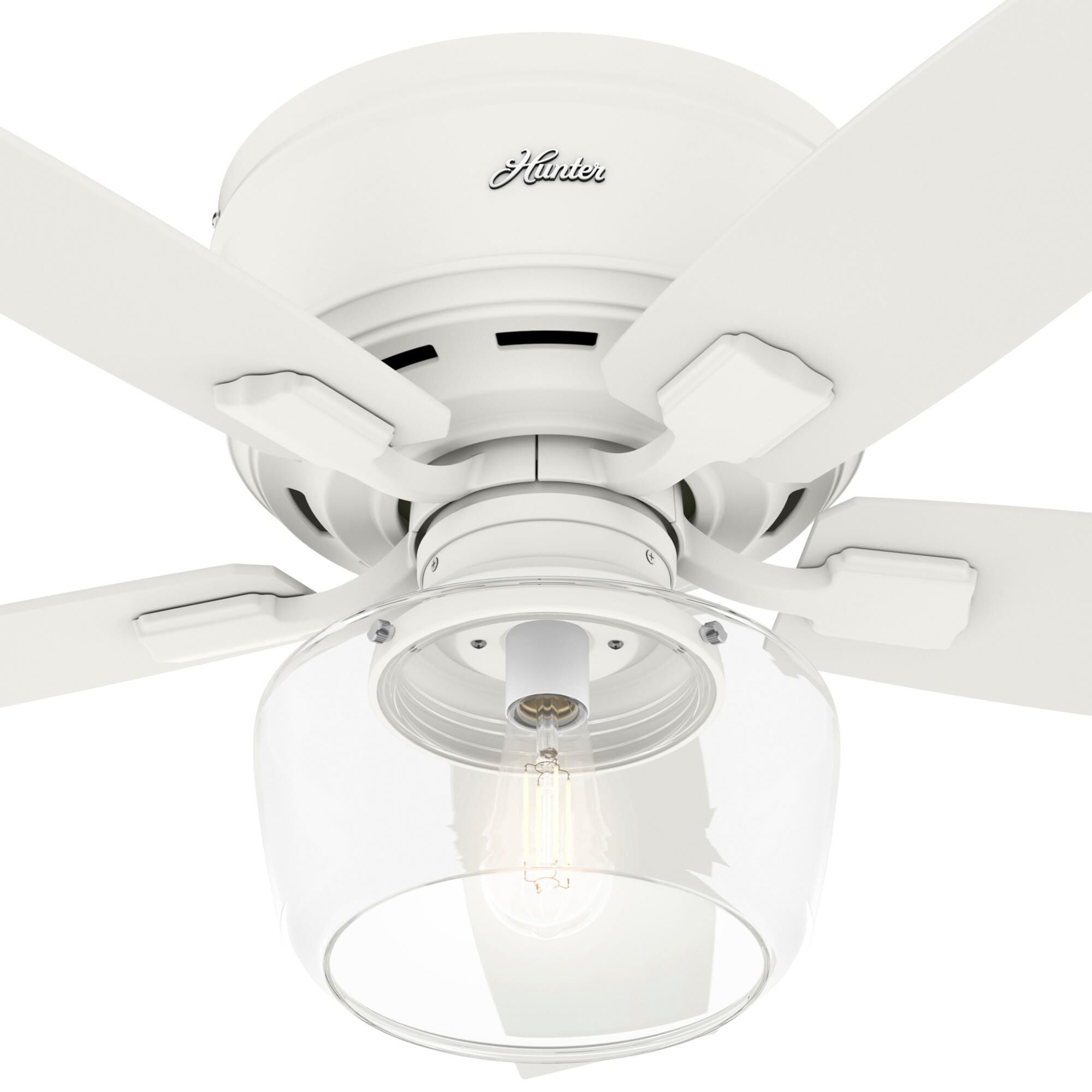 Shown in Matte White finish and Clear glass