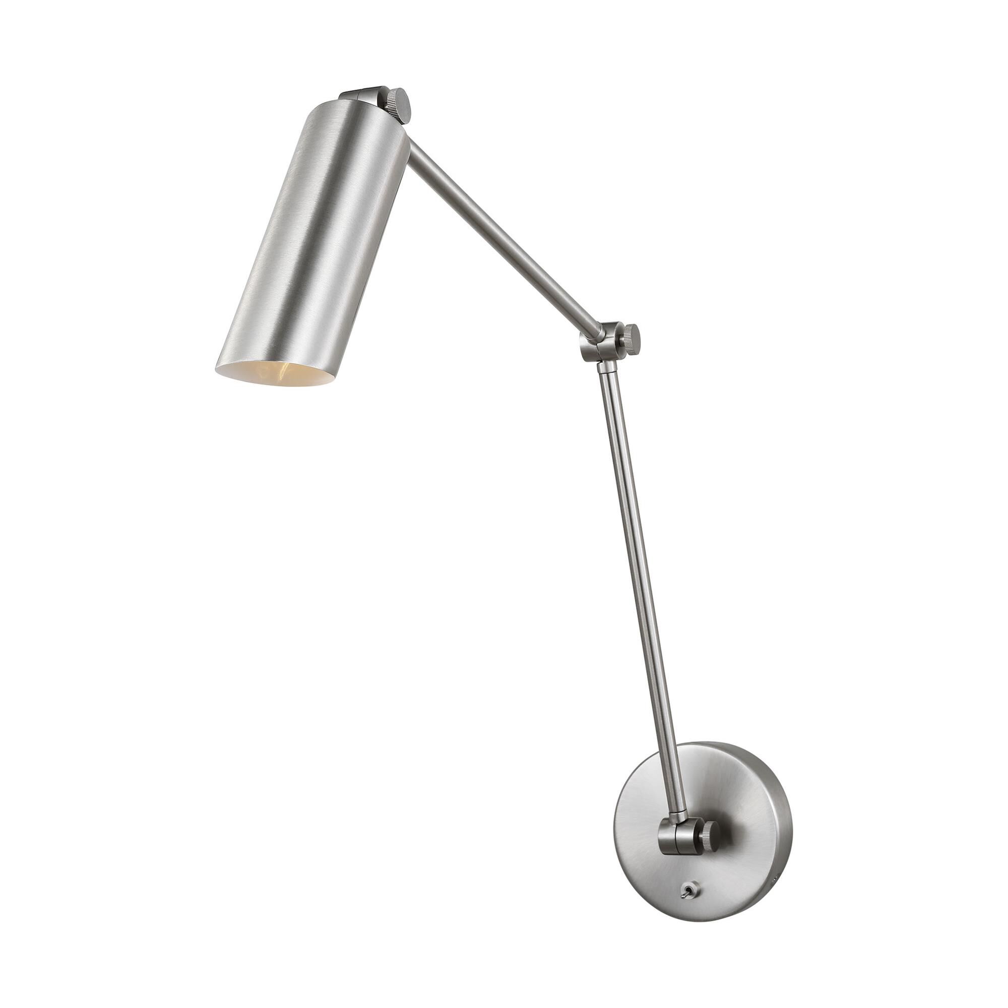 Shown in Brushed Nickel finish and Brushed Nickel shade