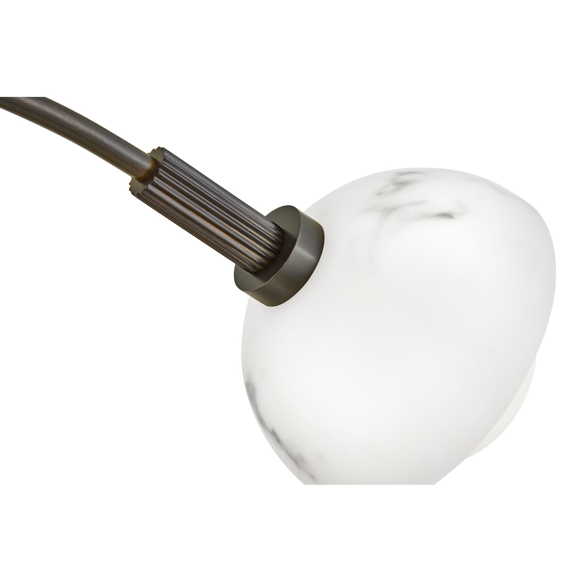 Shown in Black Oxide finish and Cased Opal And Faux Alabaster glass