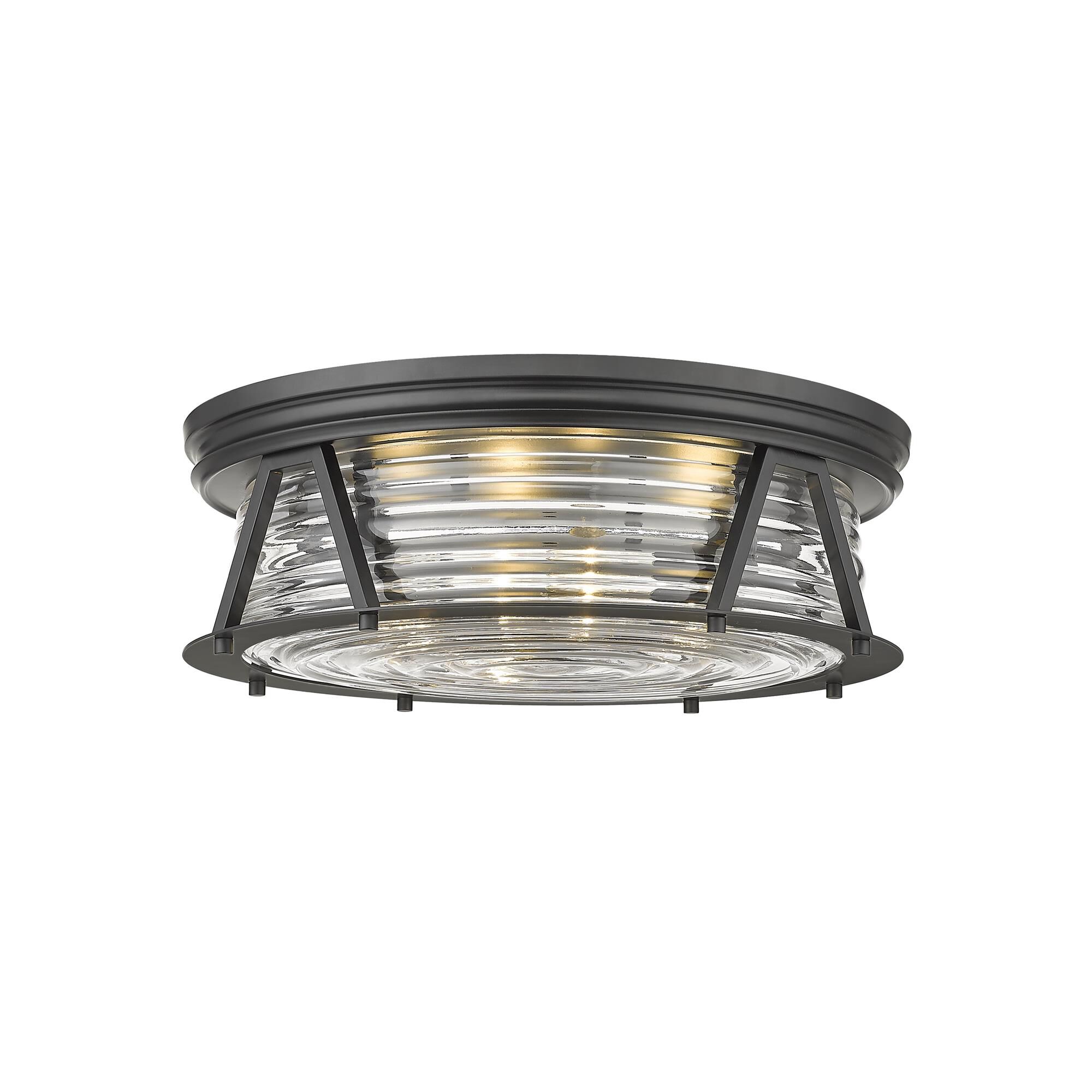 Shown in Matte Black finish and Glass shade