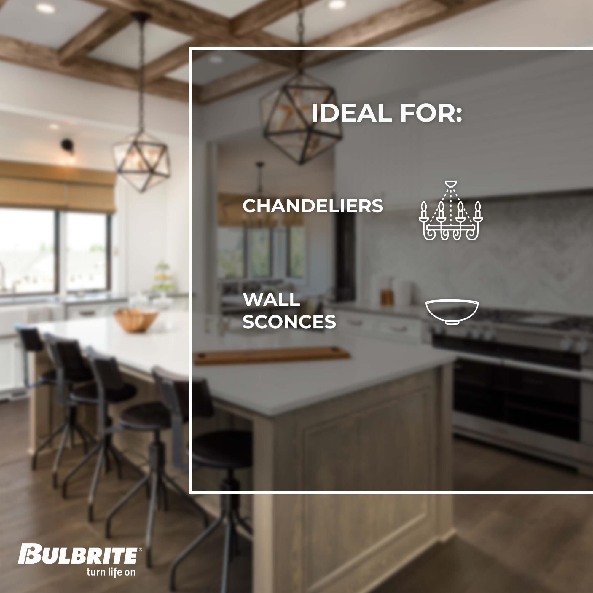 Dimmable 4 Watt 2700K C15 LED Light Bulb by Bulbrite