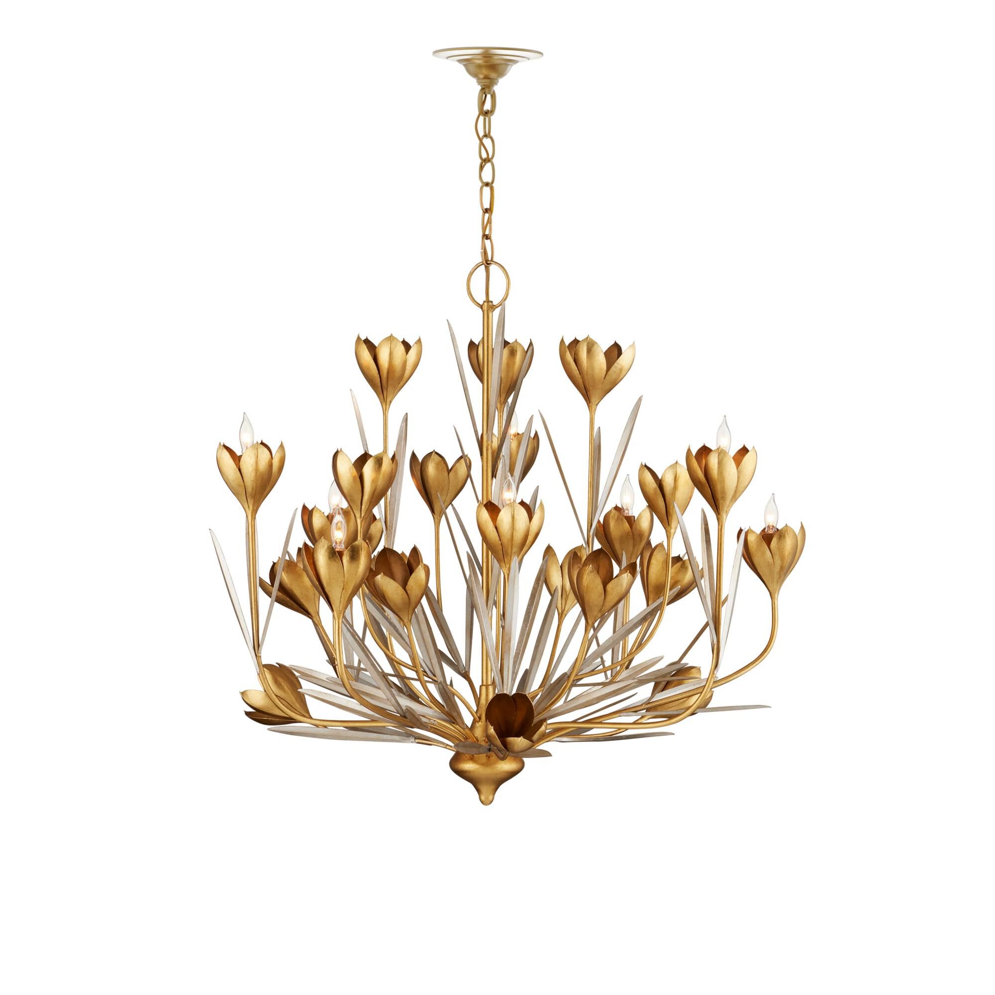 Shown in Contemporary Gold Leaf, Contemporary Gold and Contemporary Silver Leaf finish