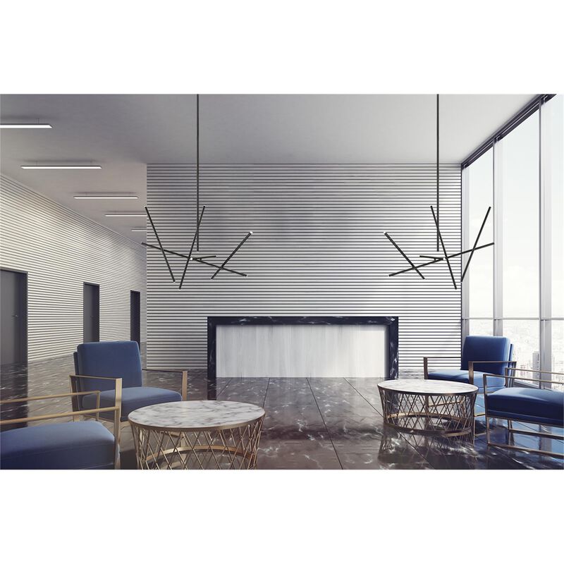 Crossroads Large Linear Chandelier by Eurofase Lighting